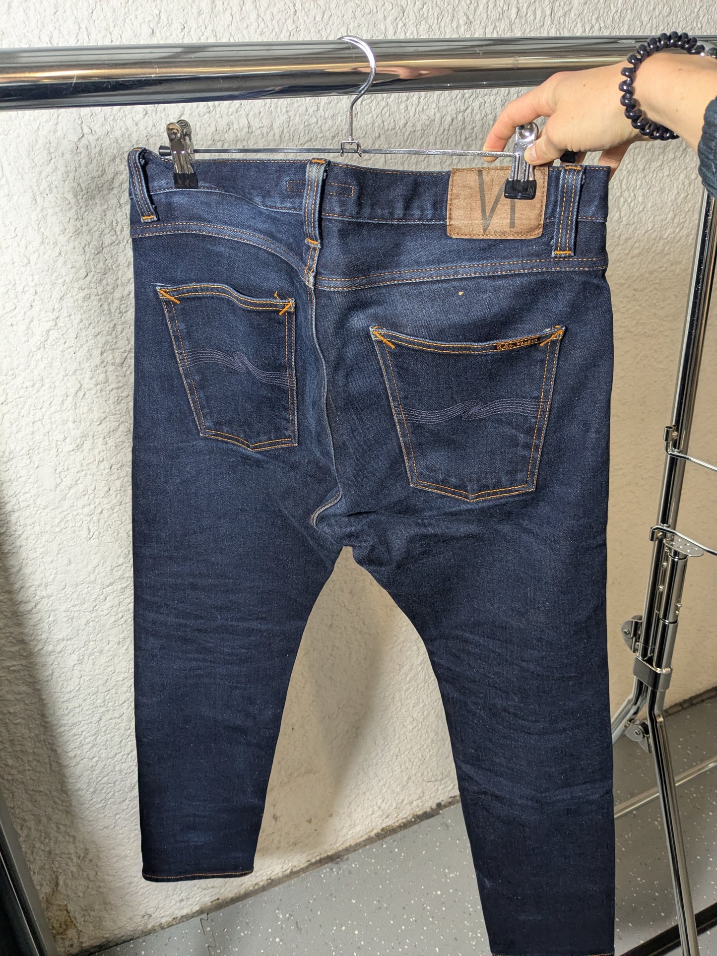 Jean slim en coton bio | Indigo selvage 'lean dean dry true selvage'