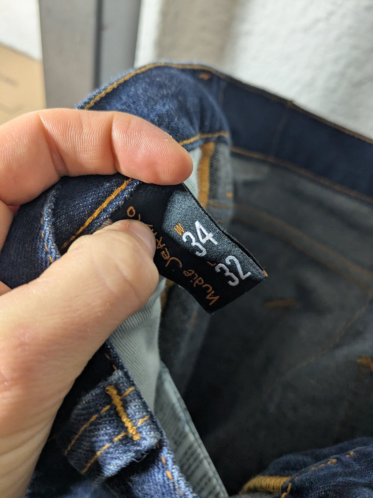 Jean slim en coton bio | Indigo selvage 'lean dean dry true selvage'