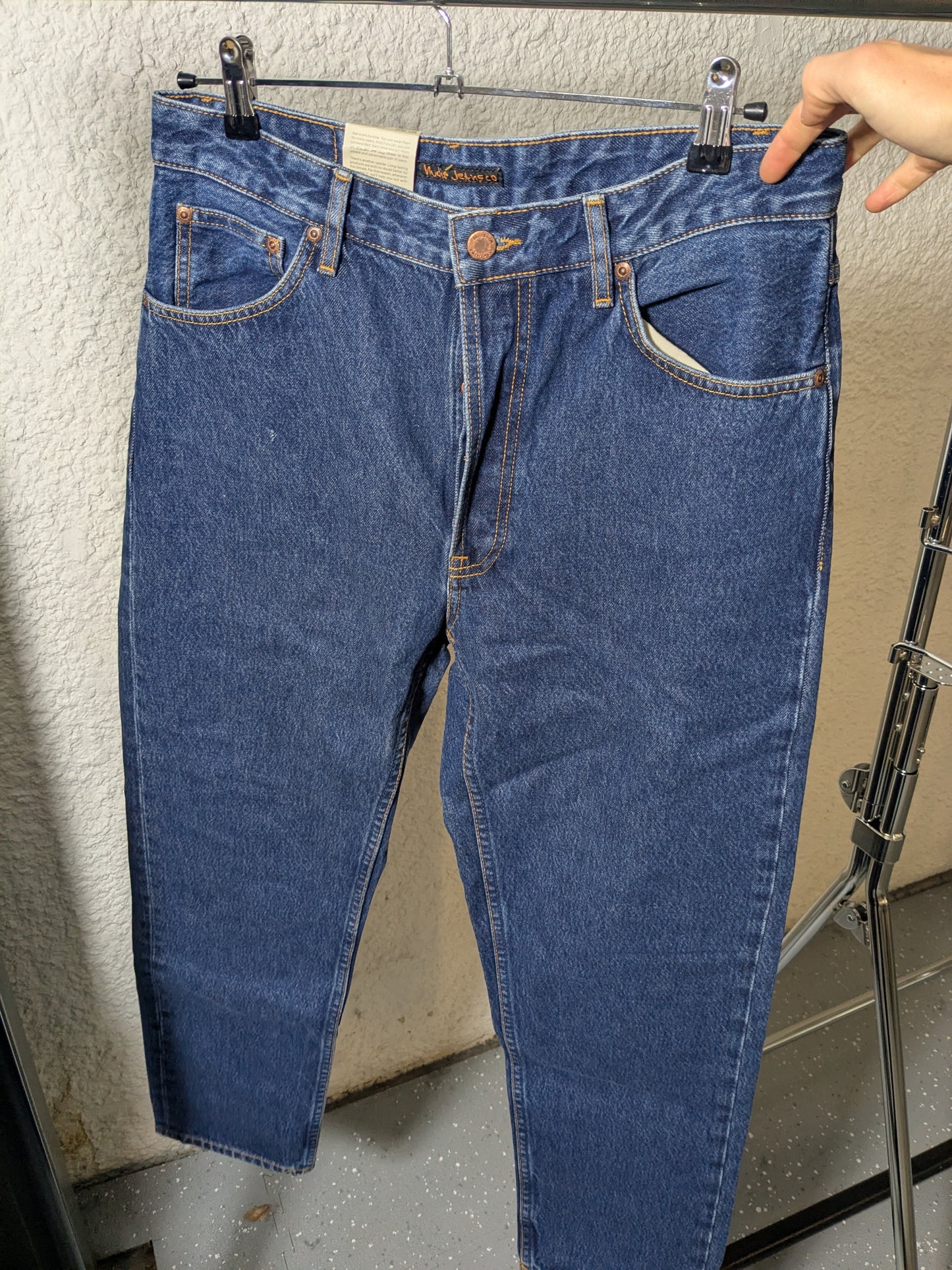 Jean mom en coton bio | bleu 'breezy britt morning soul'