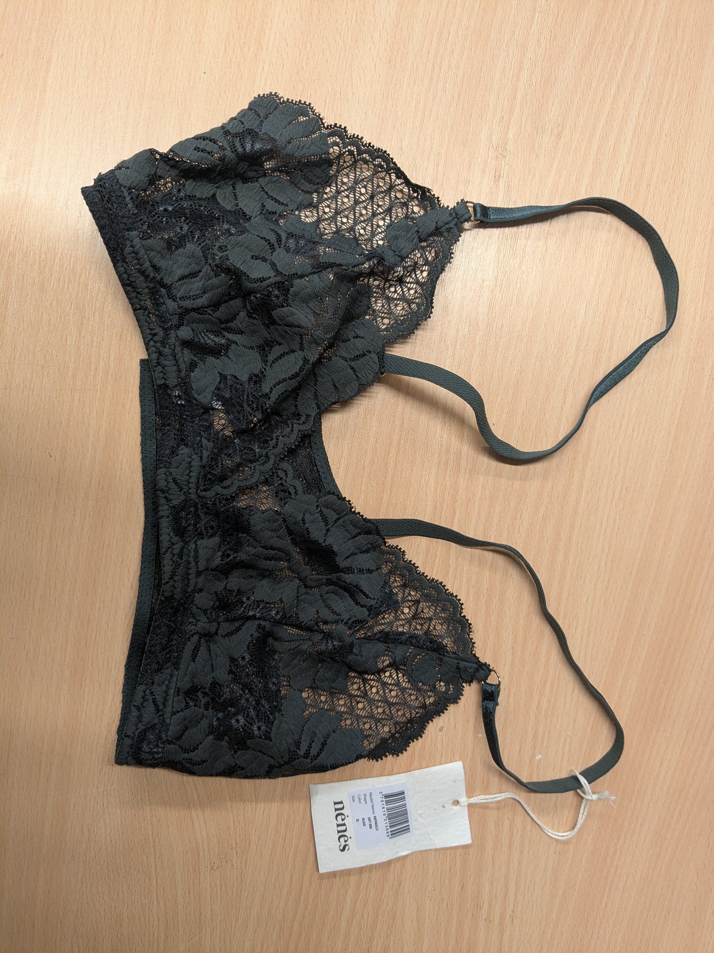 Soutien-gorge en matières recyclés | noir 'raphaelle'
