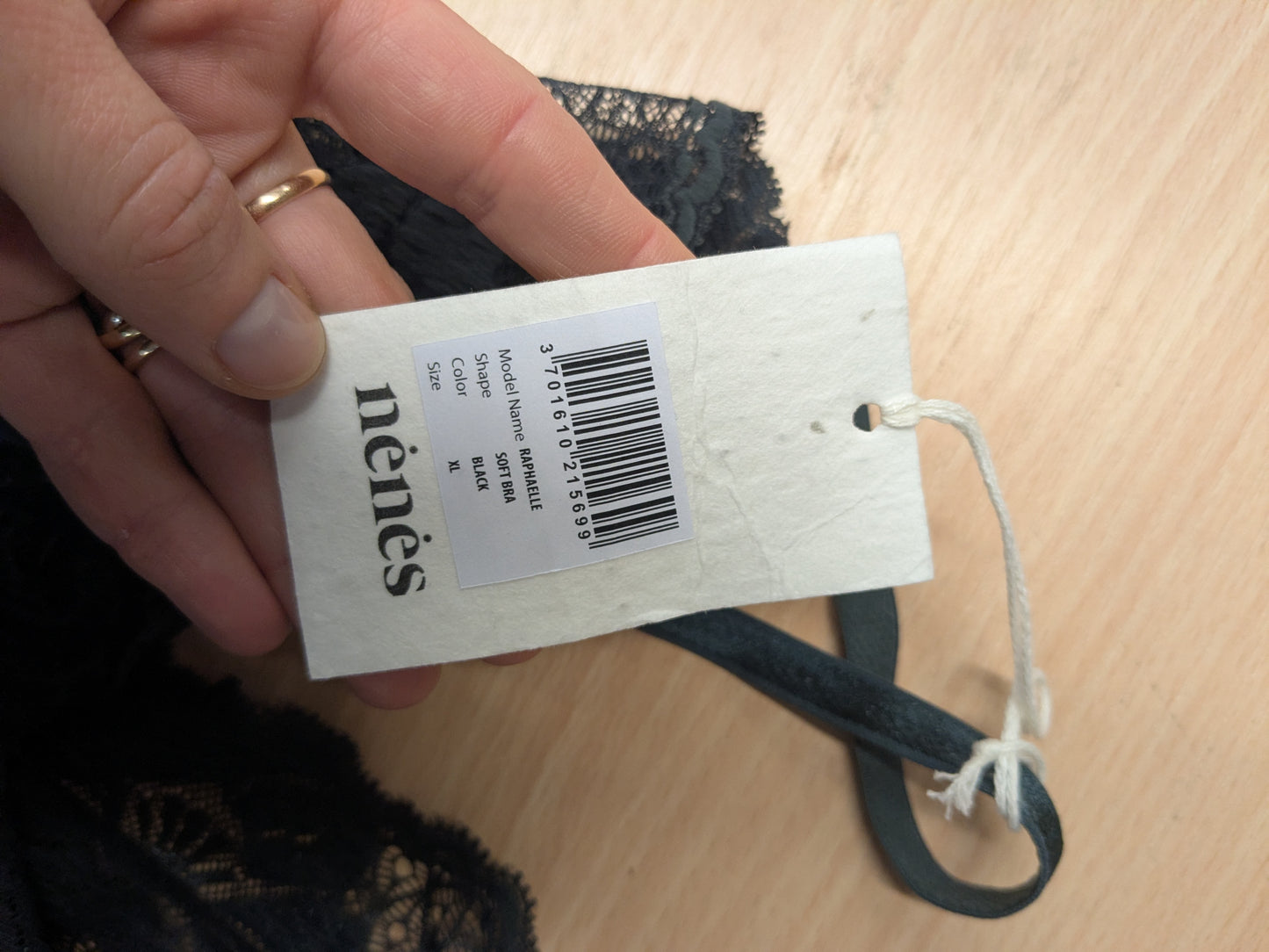 Soutien-gorge en matières recyclés | noir 'raphaelle'