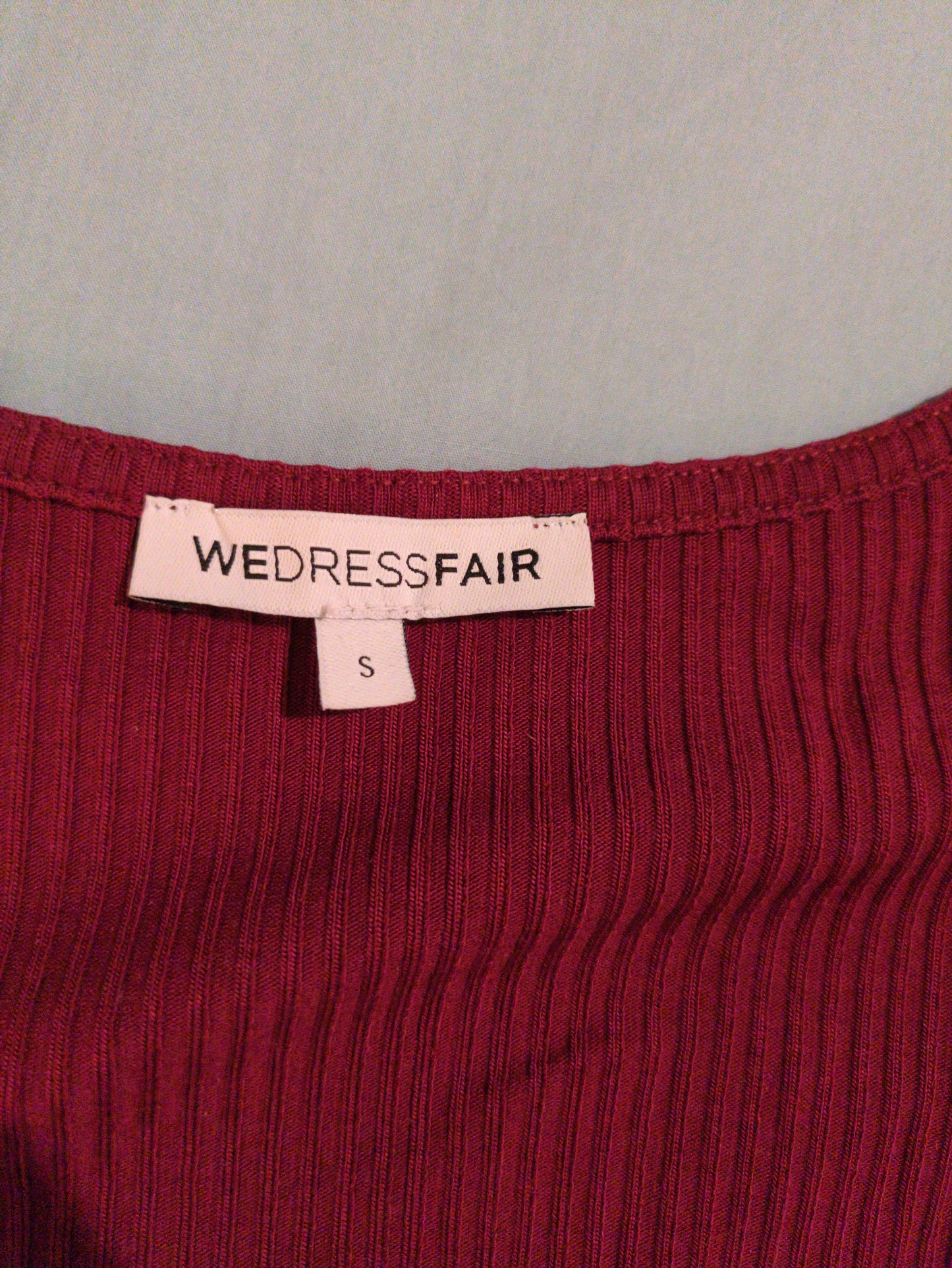 Tee-shirt col carré en Tencel côtelé 'Nita' | framboise | Framboise