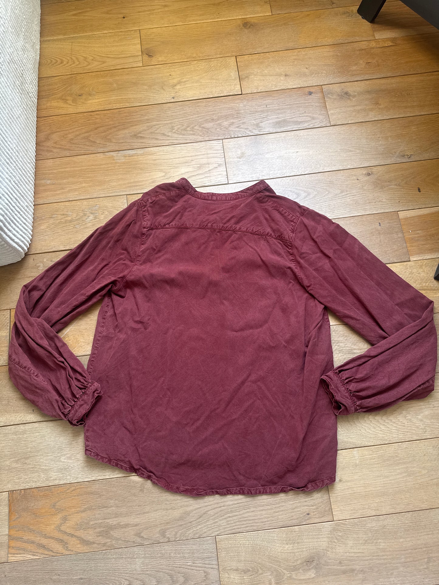 Blouse en tencel | bordeaux 'evi tencel blouse - brick'