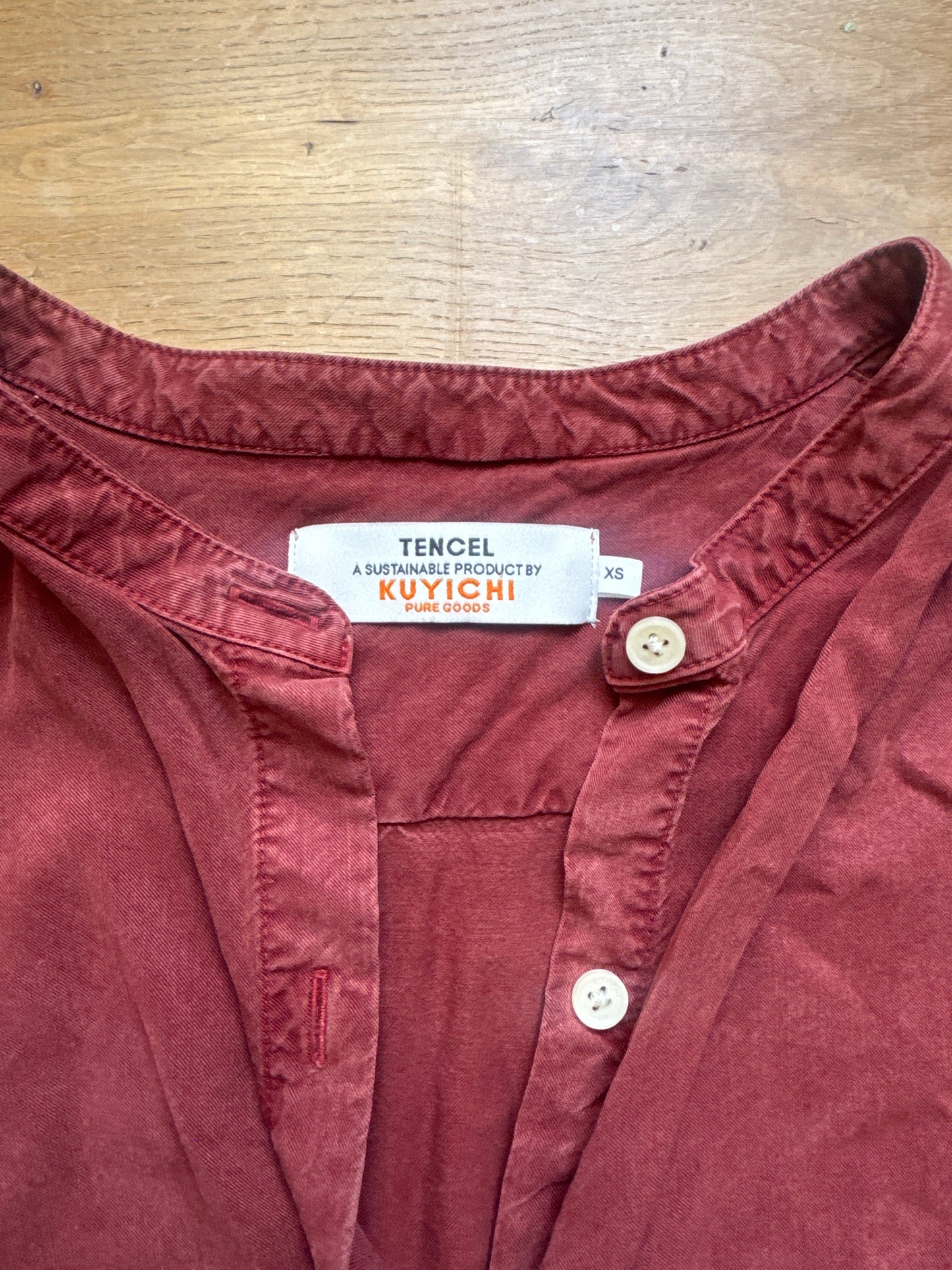 Blouse en tencel | bordeaux 'evi tencel blouse - brick'