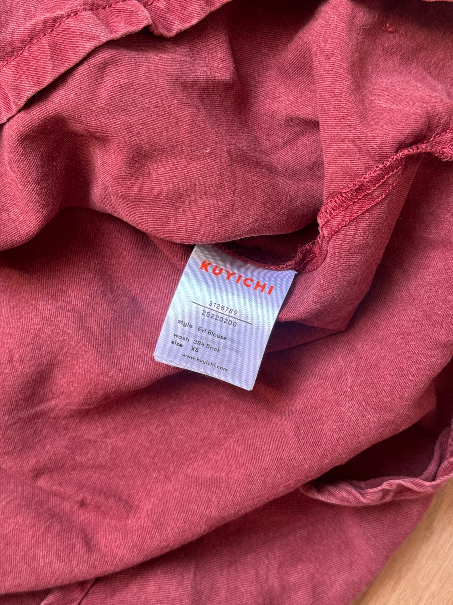 Blouse en tencel | bordeaux 'evi tencel blouse - brick'