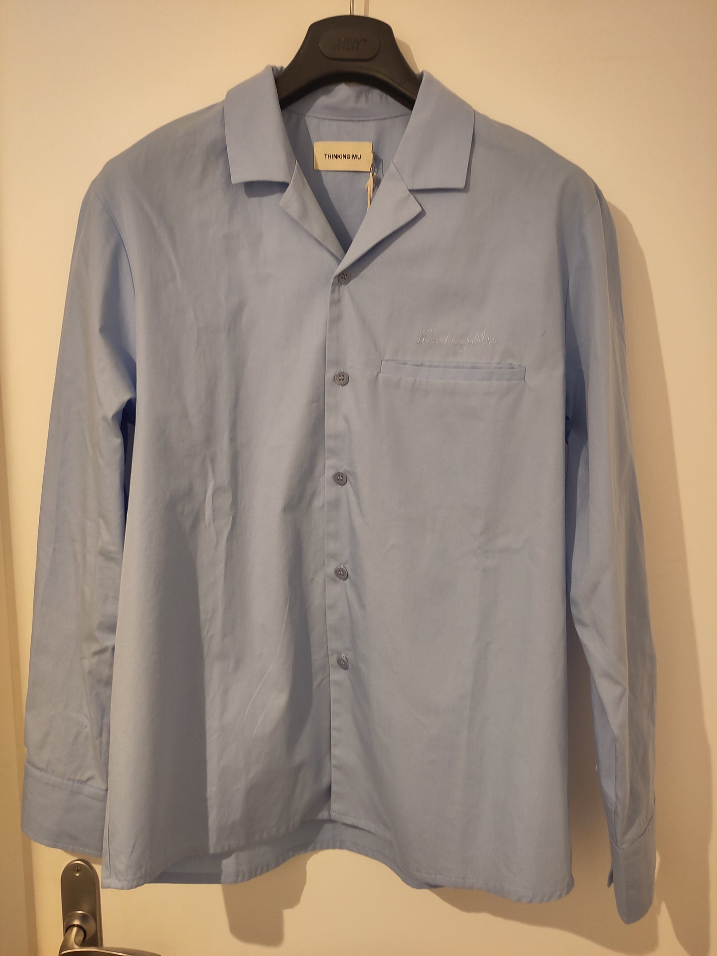 Chemise en coton bio | bleu 'sky nascar shirt blue'