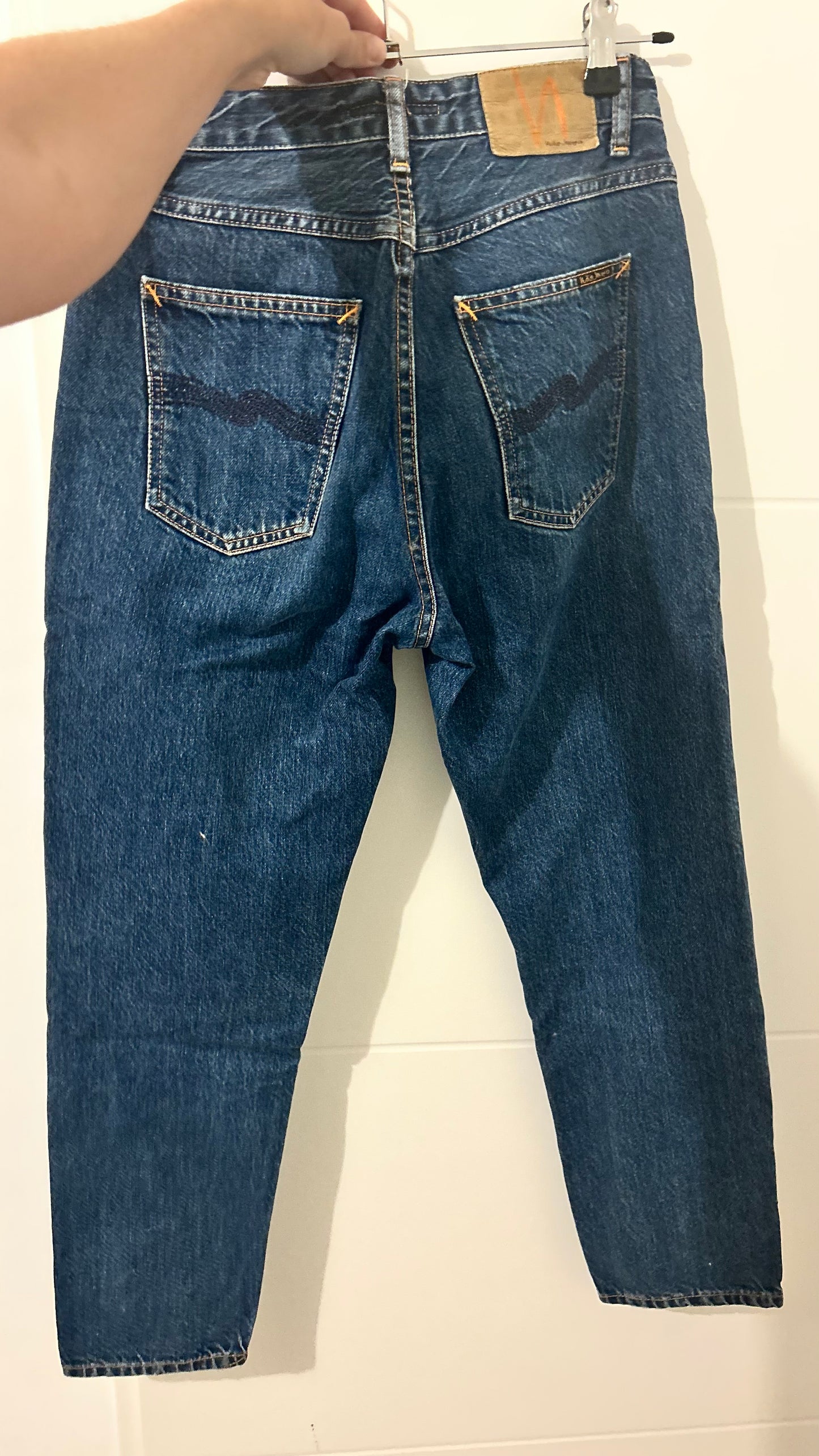 Jean mom bleu foncé en coton bio - Breezy Britt Dark Stellar