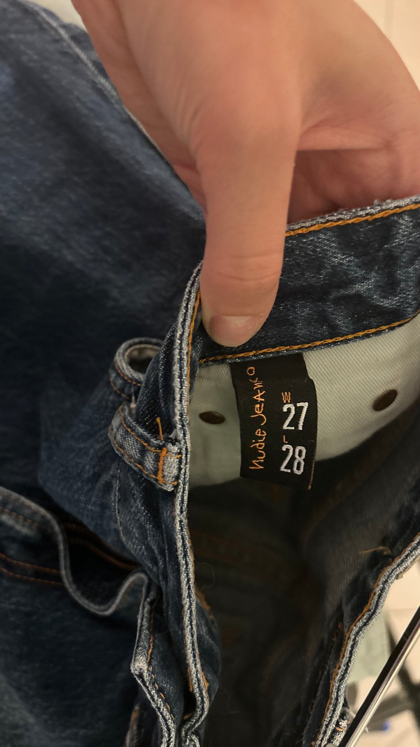 Jean mom bleu foncé en coton bio - Breezy Britt Dark Stellar