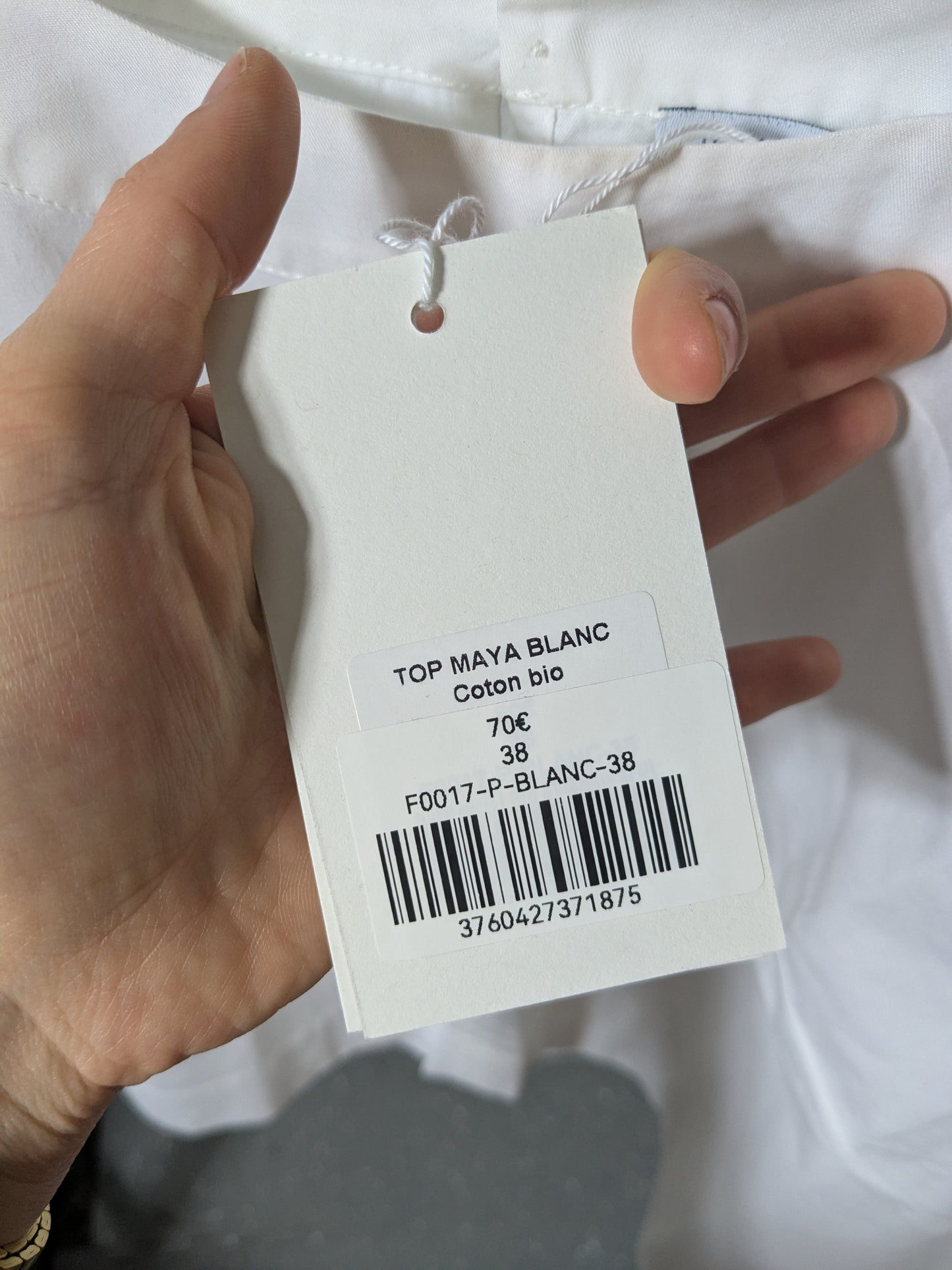 Top Maya blanc