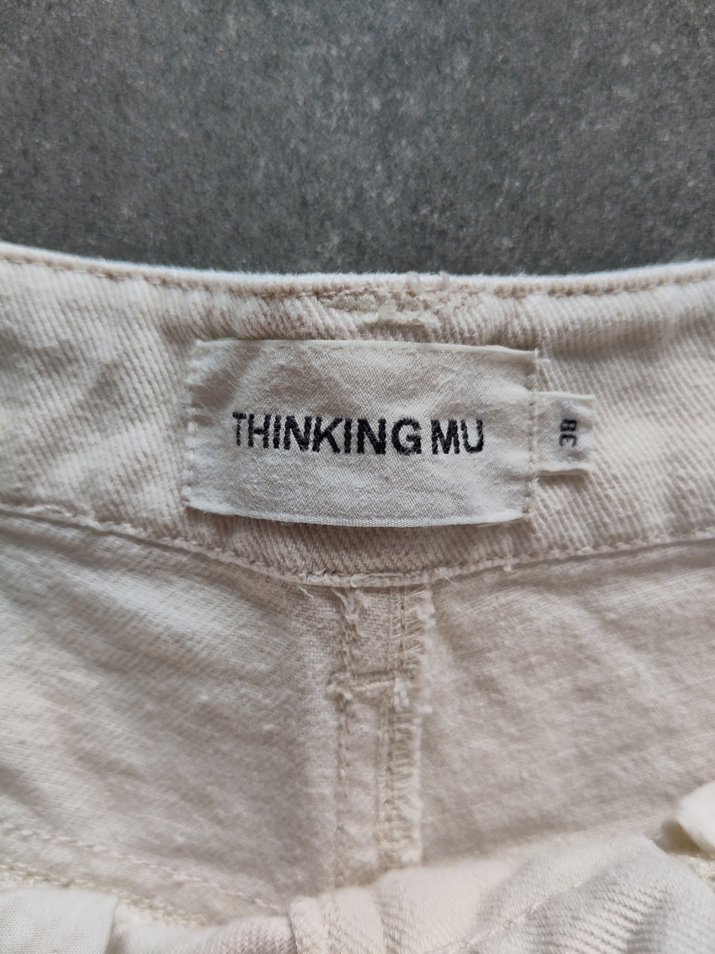 Jean ample en coton bio | écru 'sol chain hedda pants'