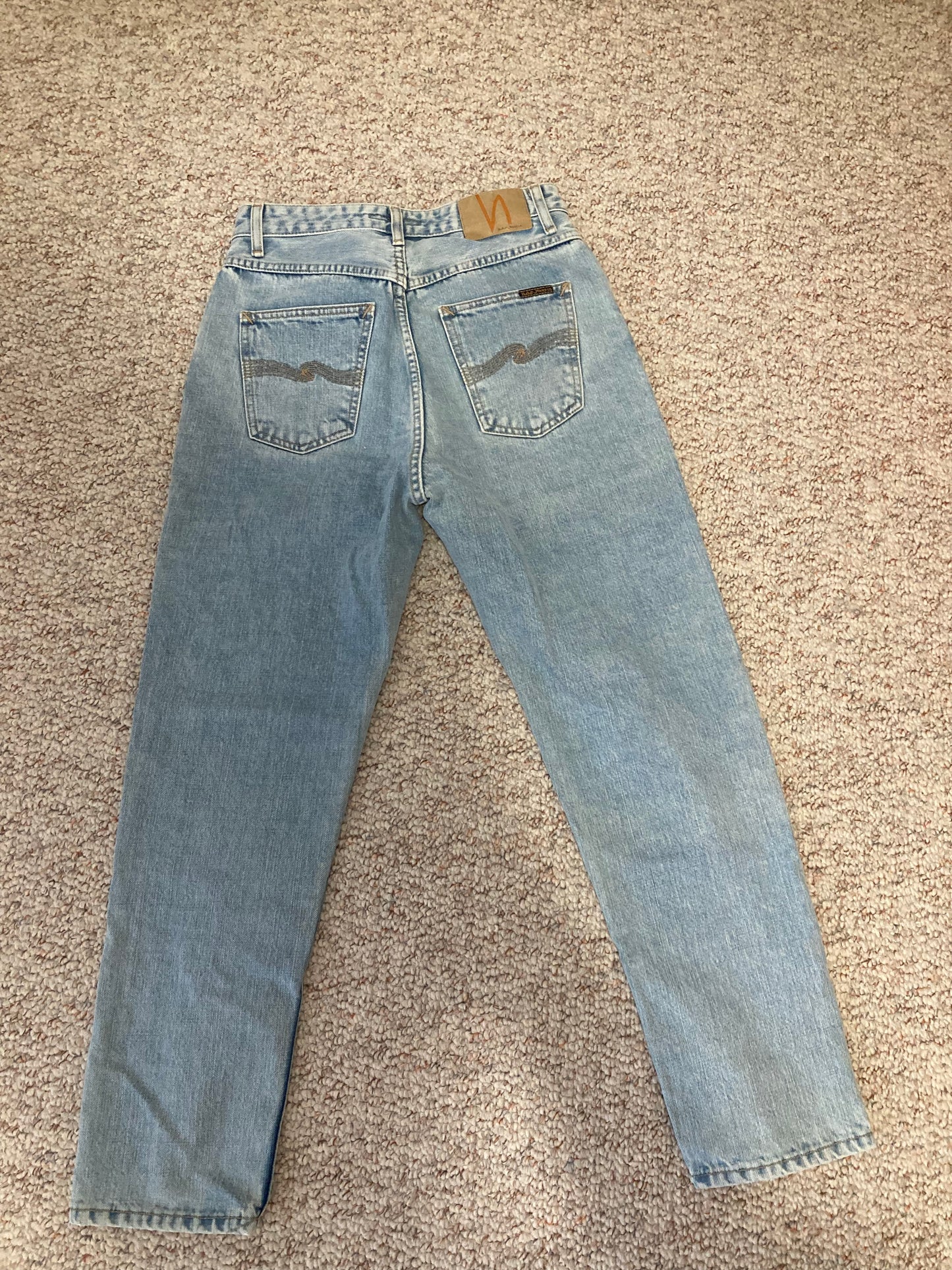 Jean mom en coton bio | bleu "breezy britt casual blue" - NUDIE JEANS