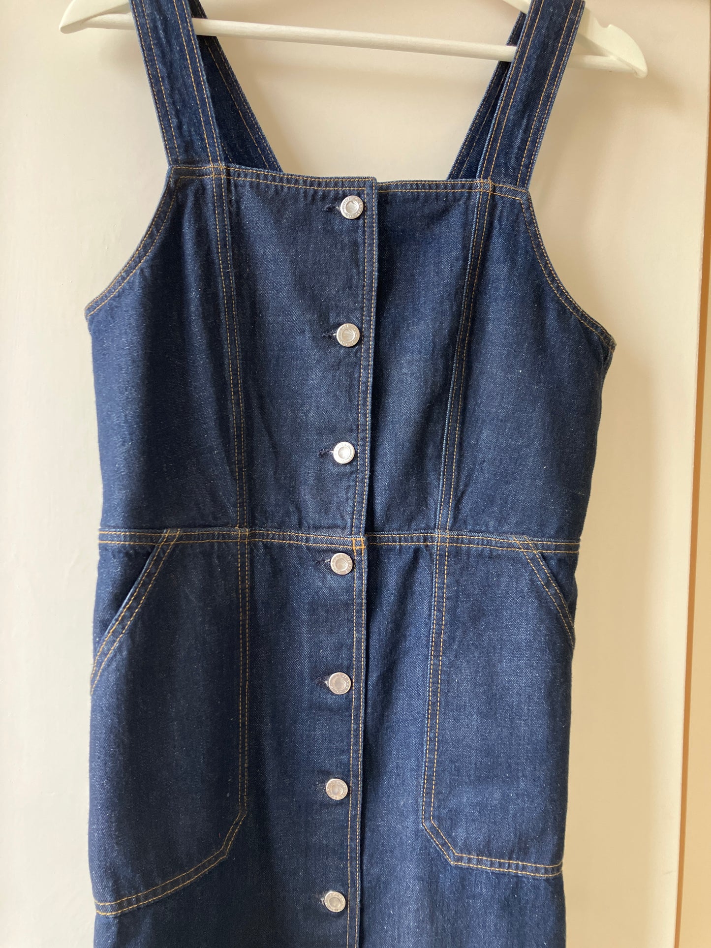 Robe longue jean en coton bio - mona denim dress washed out