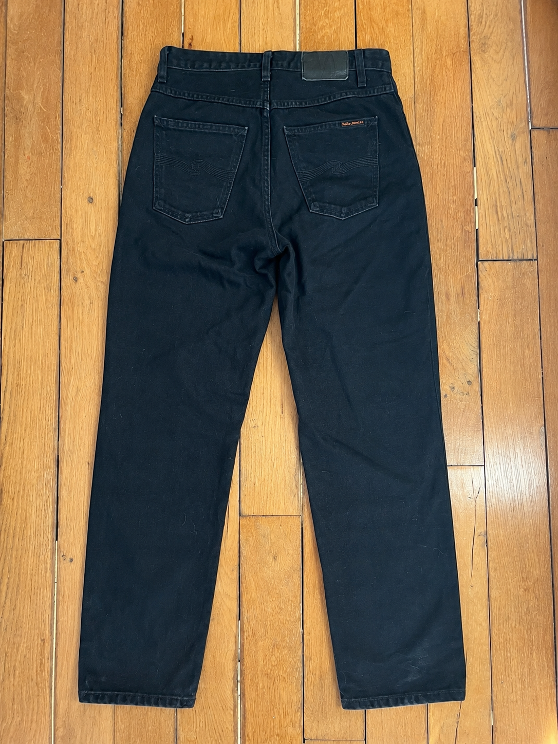 Jean mom en coton bio | noir 'breezy britt aged black'