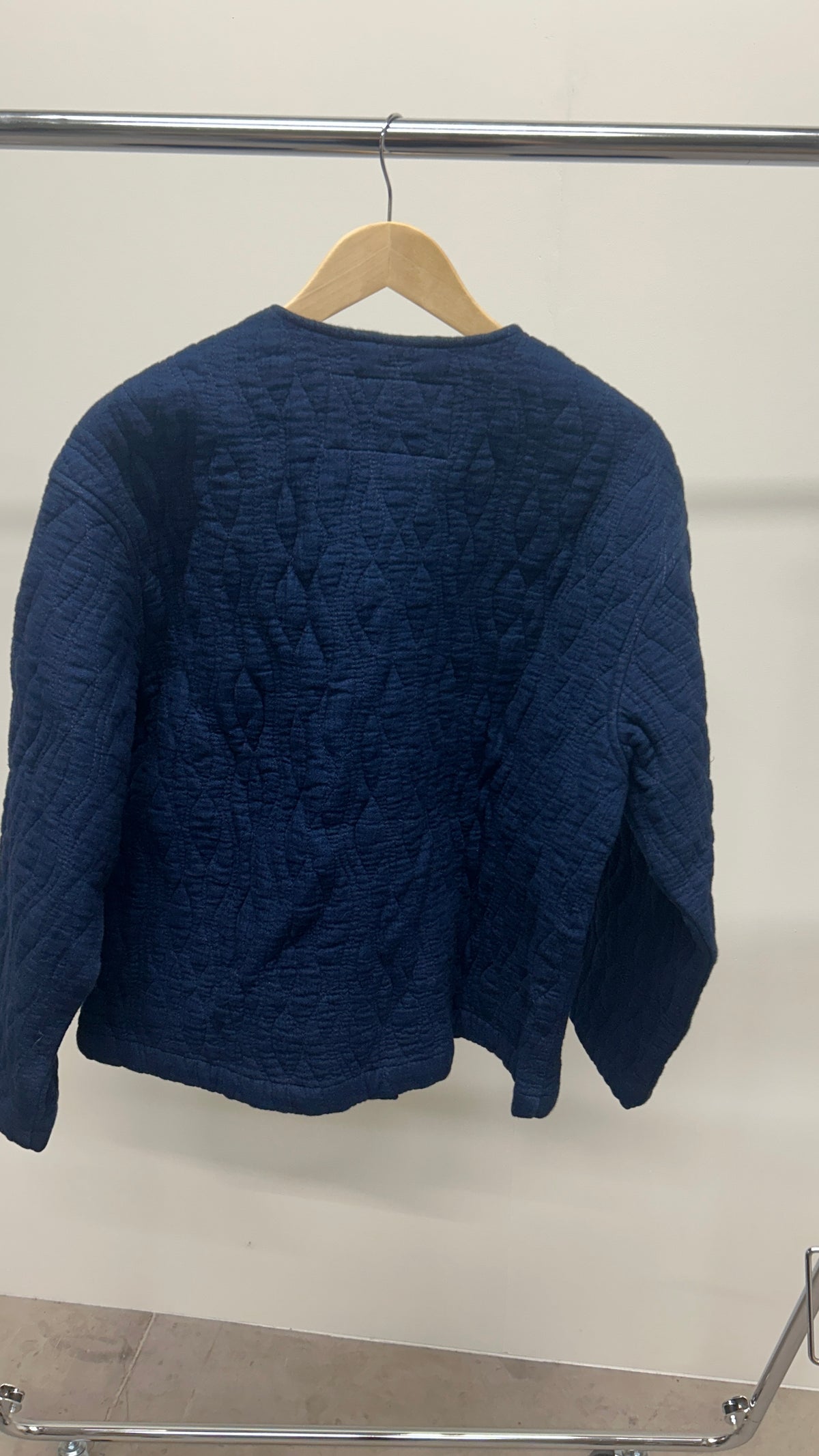 Veste en jean coton bio | Bleu jean 'Sandra Jacket Indigo Quilt'