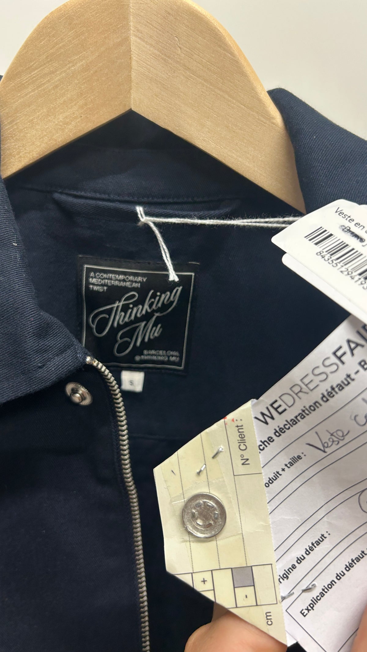 navy callum jacket - blue
