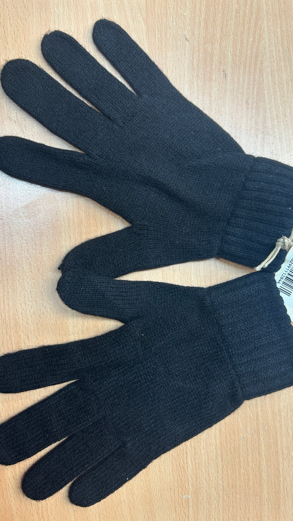 Gant en laine merinos recyclées | noir 'wool gloves - deep black'