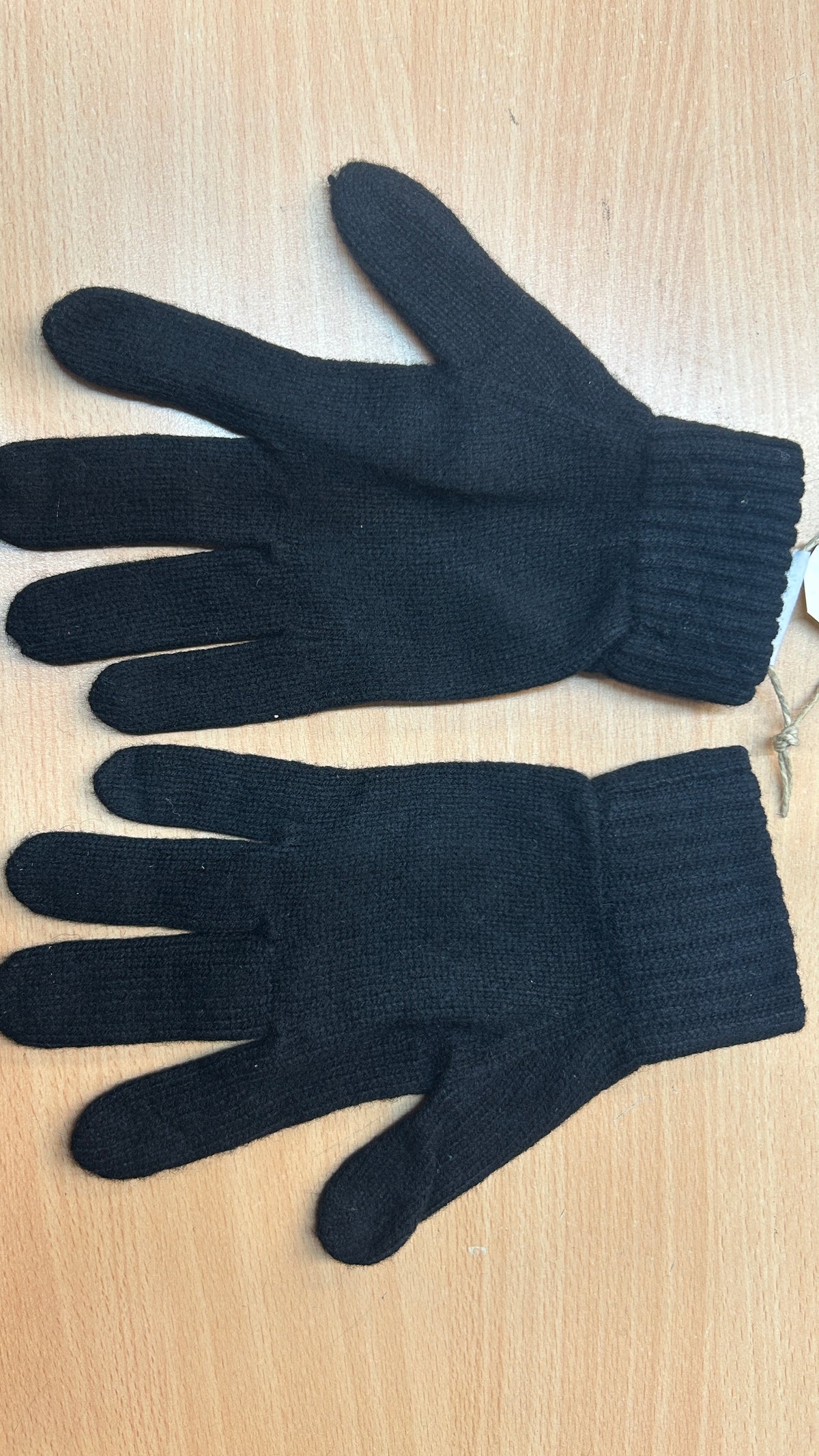 Gant en laine merinos recyclées | noir 'wool gloves - deep black'