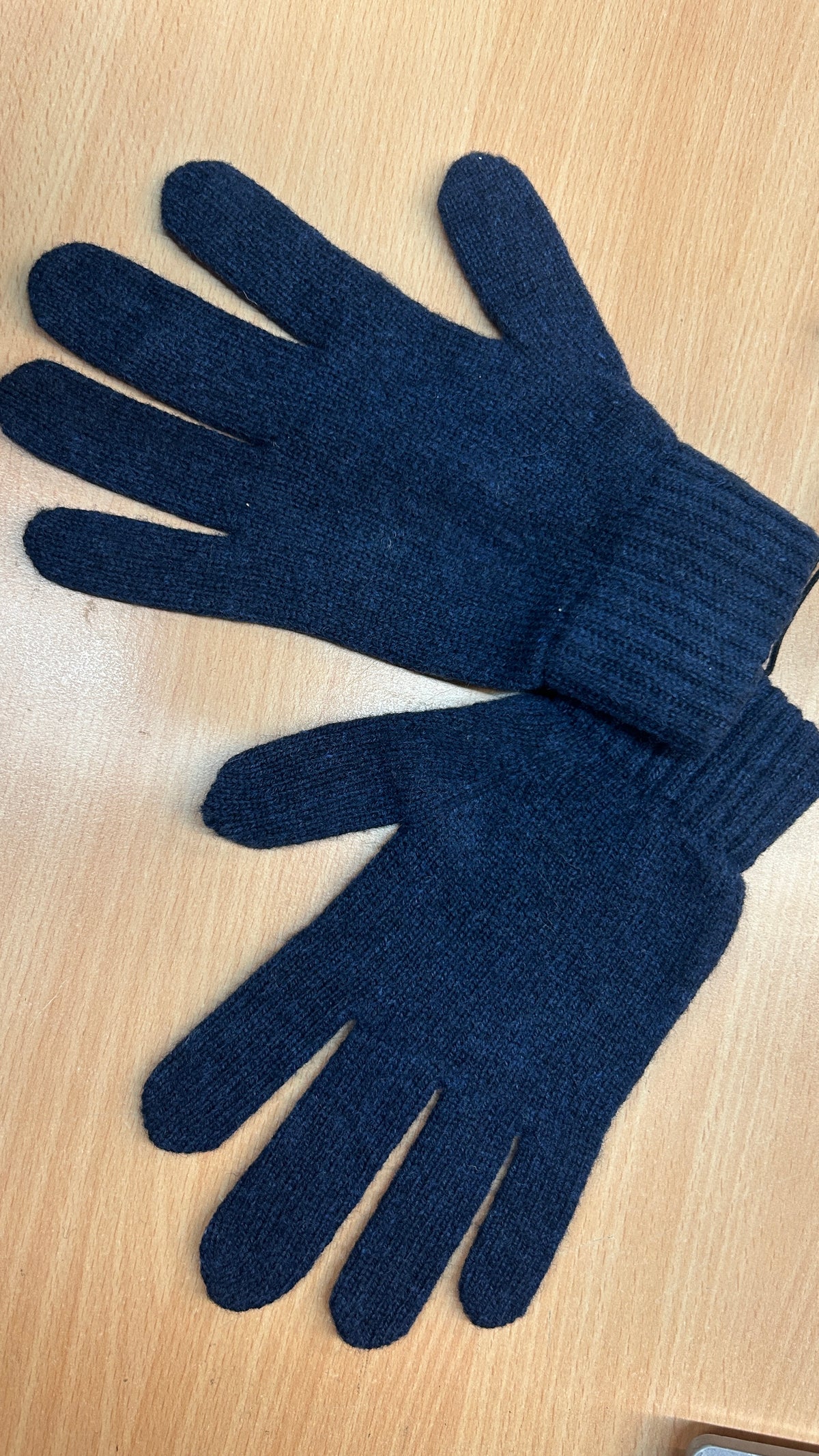 Gants en laine mérinos recyclée | bleu 'merino wool gloves - marine blue'