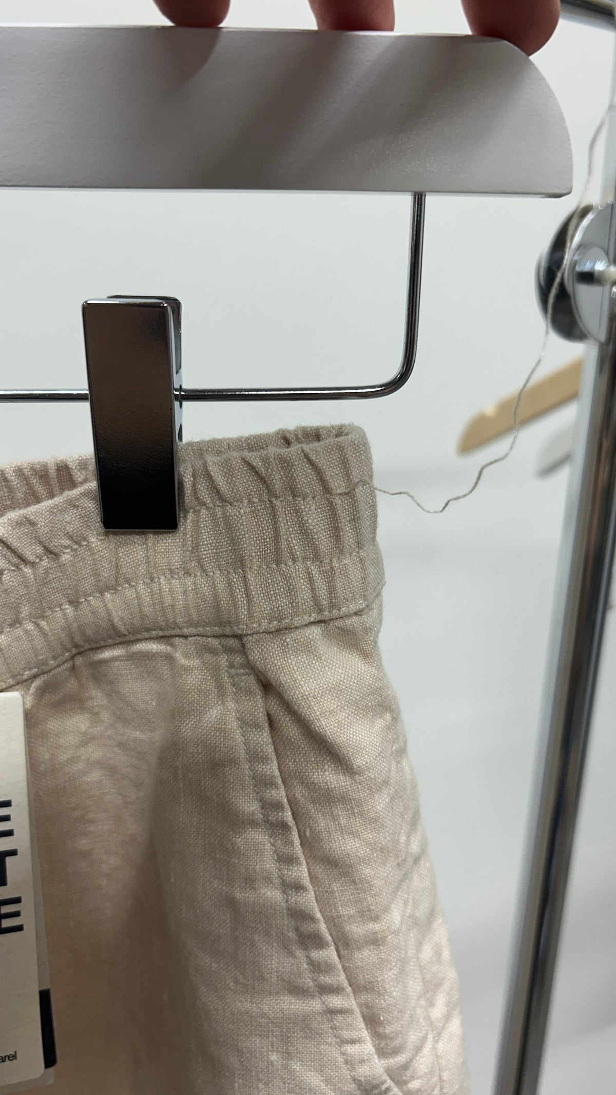 Pantalon ample en lin bio | écru 'Posey wide mid-rise linen pants light feather gray'