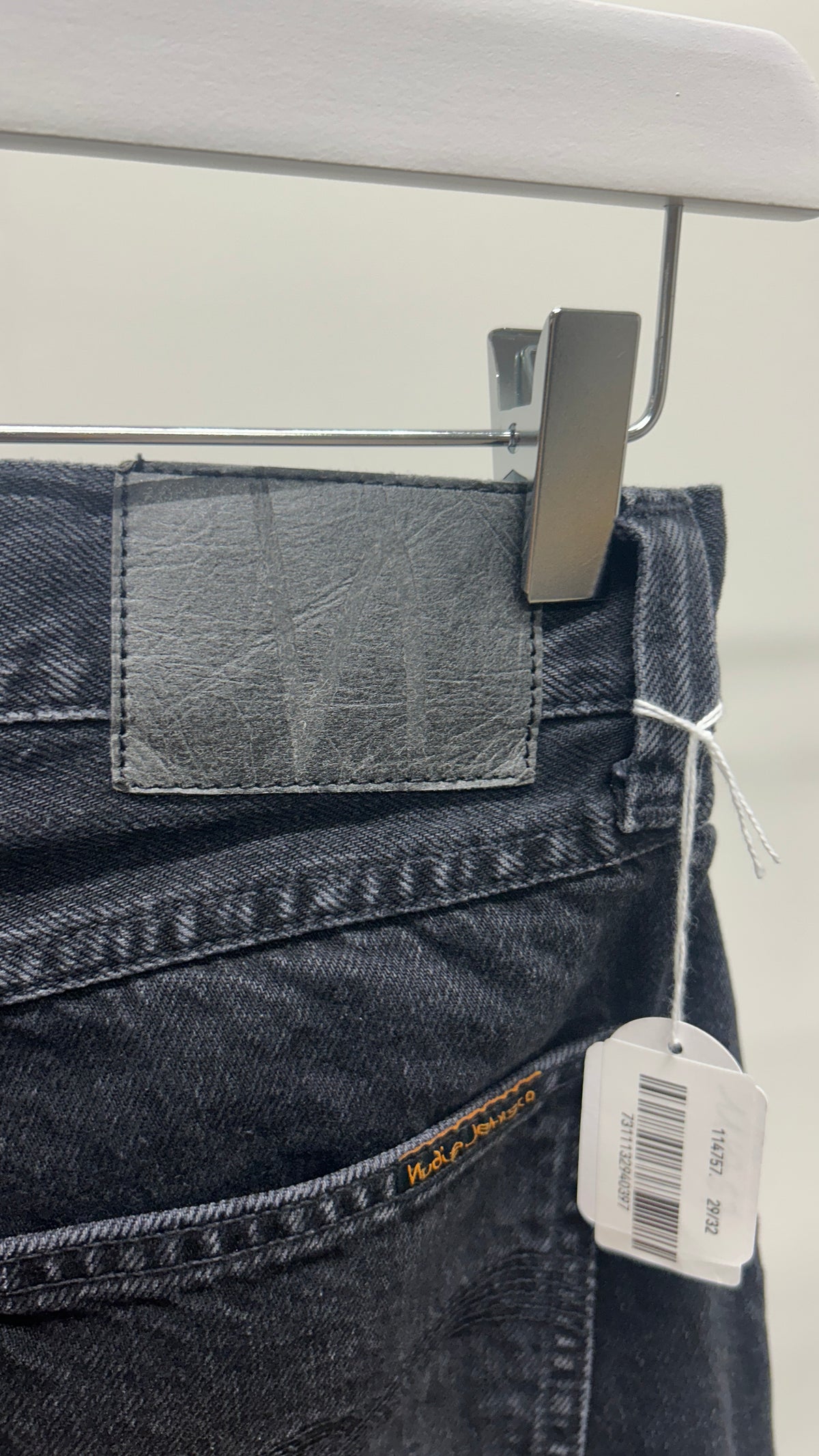 Jean droit large en coton bio | noir 'rad rufus black vintage'