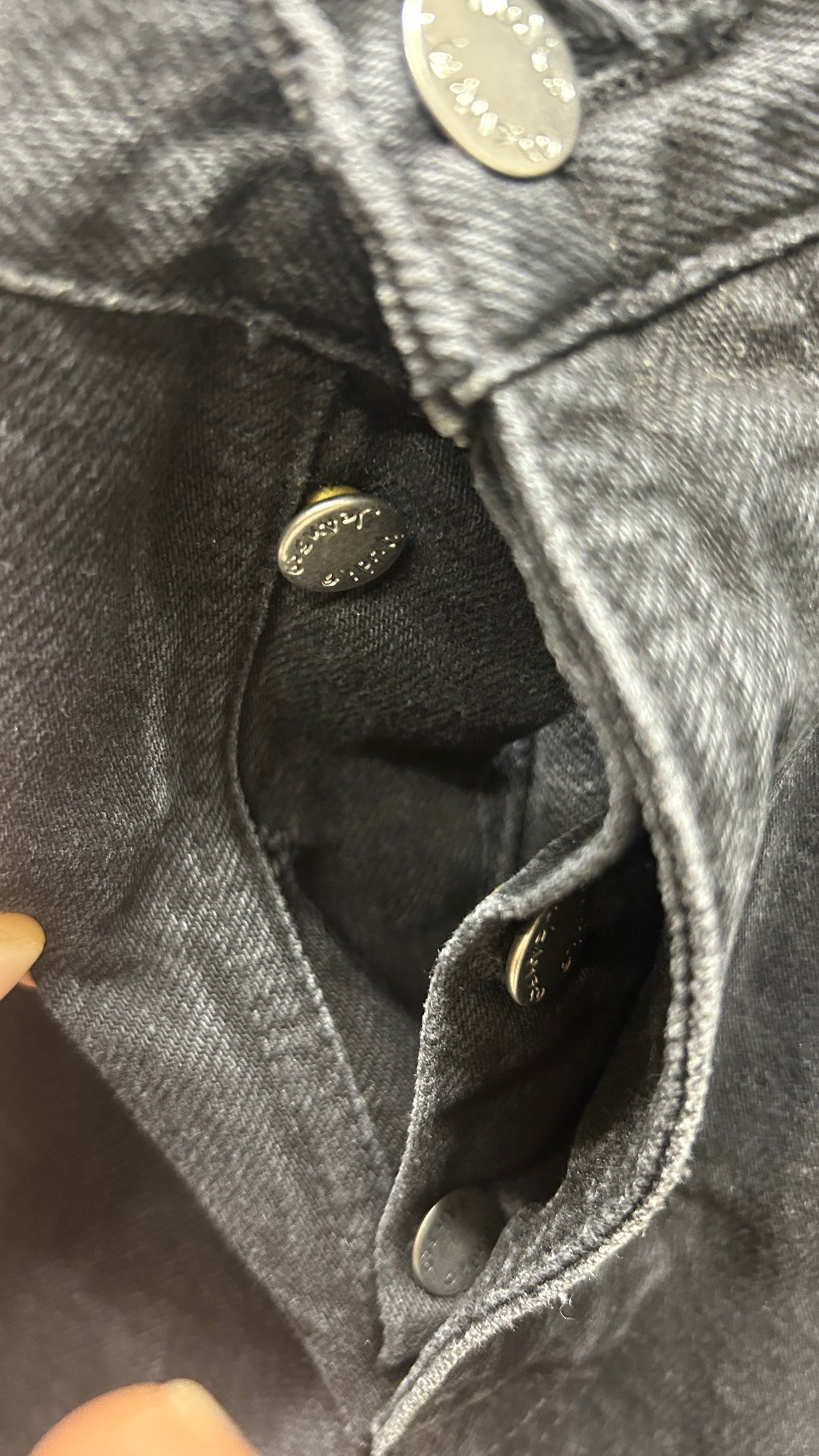Jean droit large en coton bio | noir 'rad rufus black vintage'