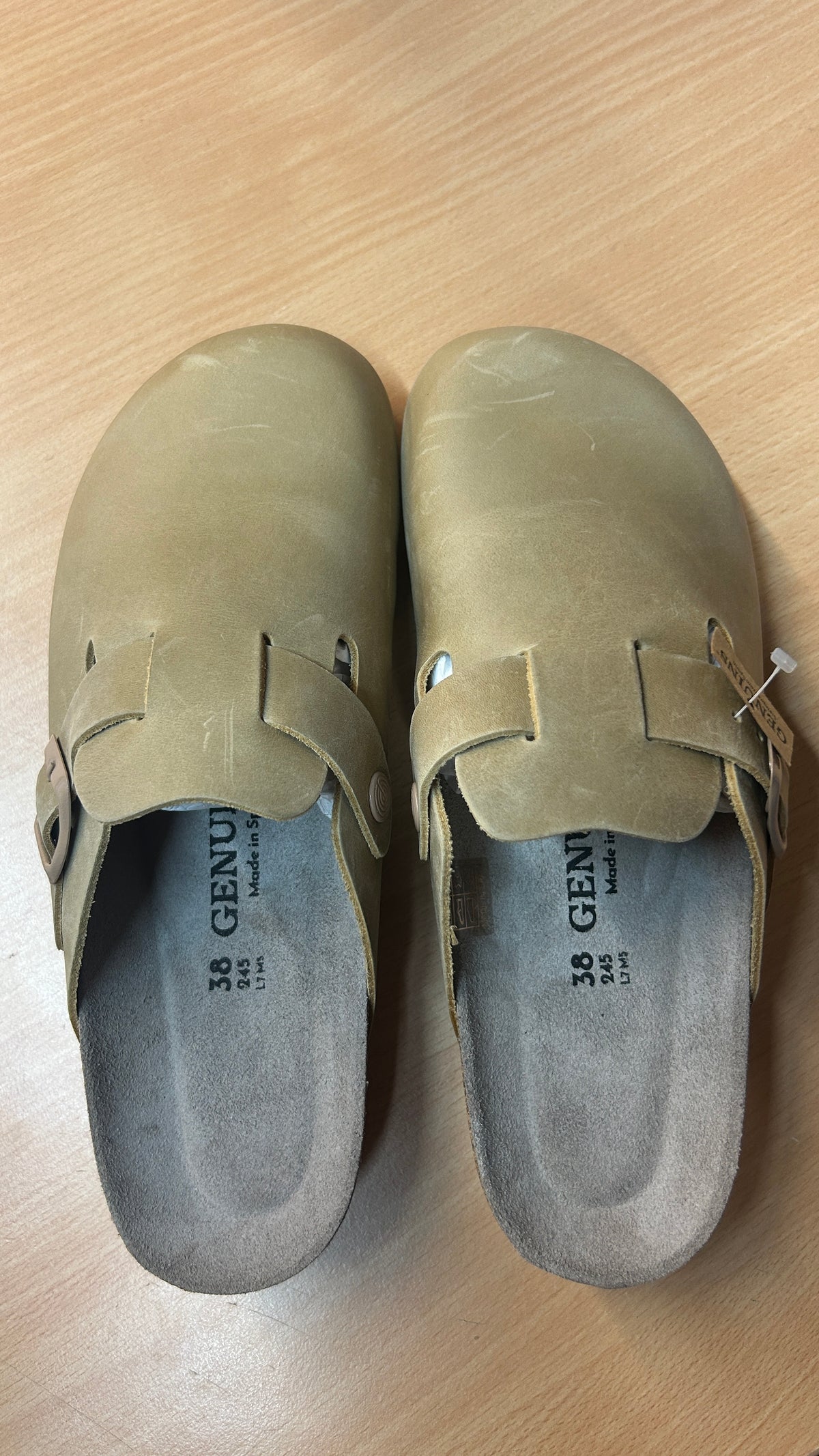 Sabots en cuir certifié | marron 'riva apure clay' | Clay