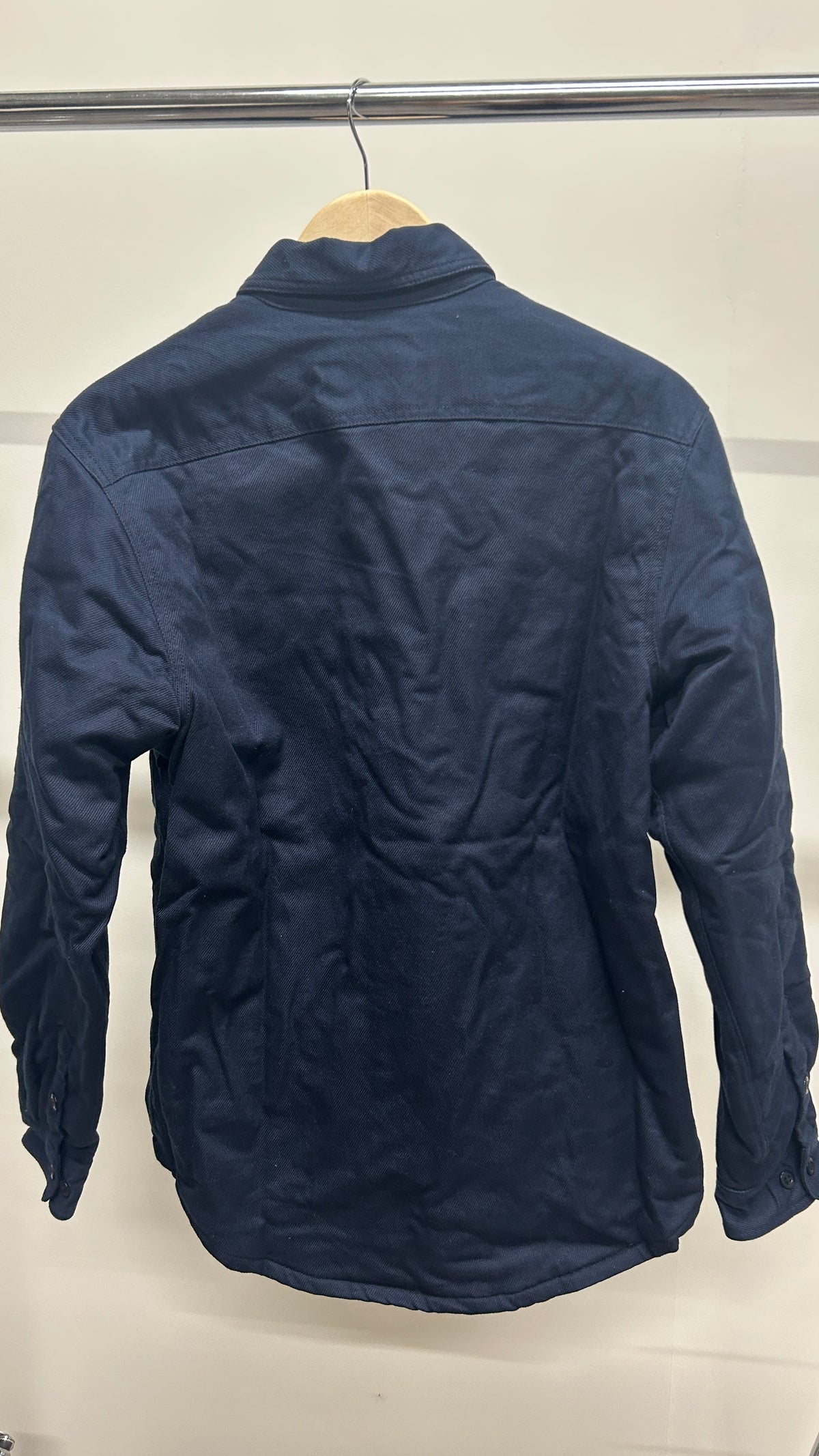 Veste en coton bio | marine 'glenn padded shirt navy'