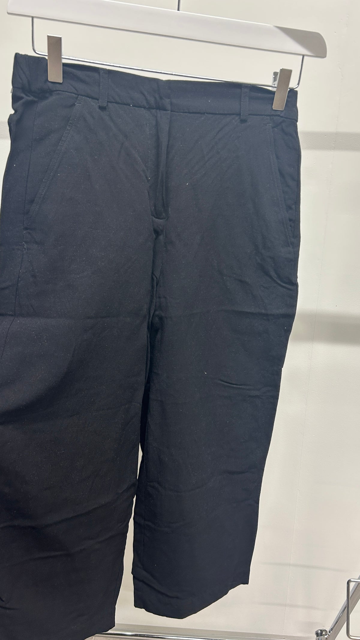 Pantalon ample en ecovero et lin | noir 'Caarunus lino - black'