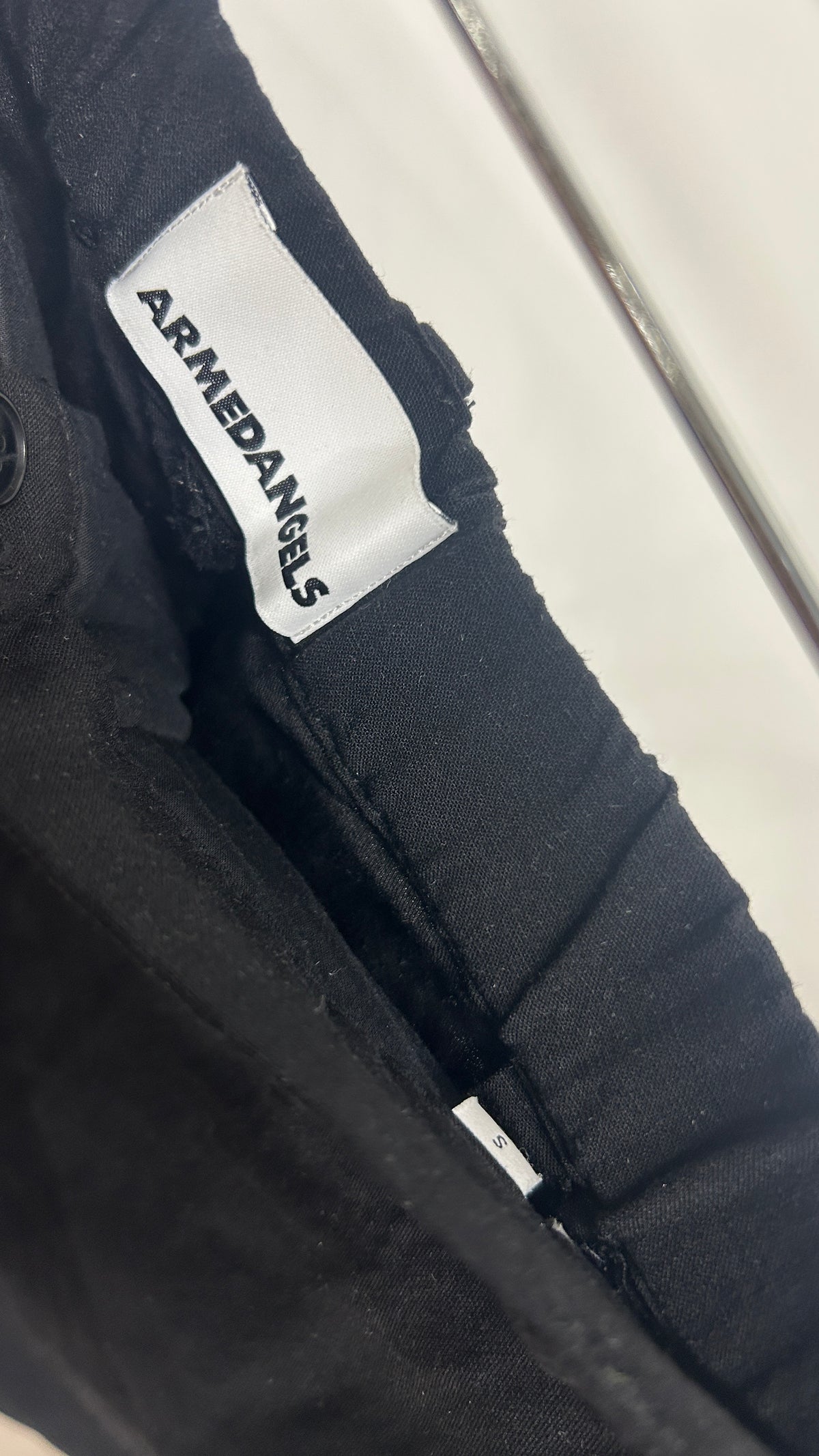 Pantalon ample en ecovero et lin | noir 'Caarunus lino - black'