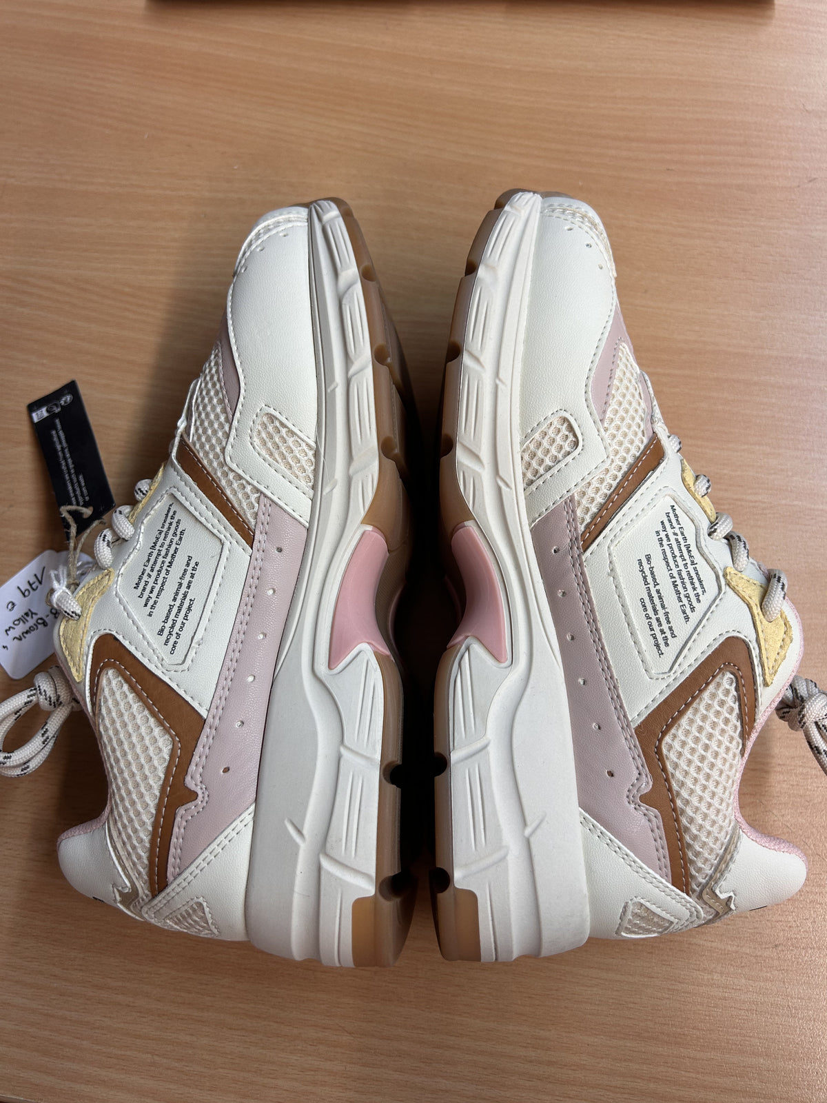 Baskets vegan | Gen8 - corn x pineapple - brown yellow - camel & pink