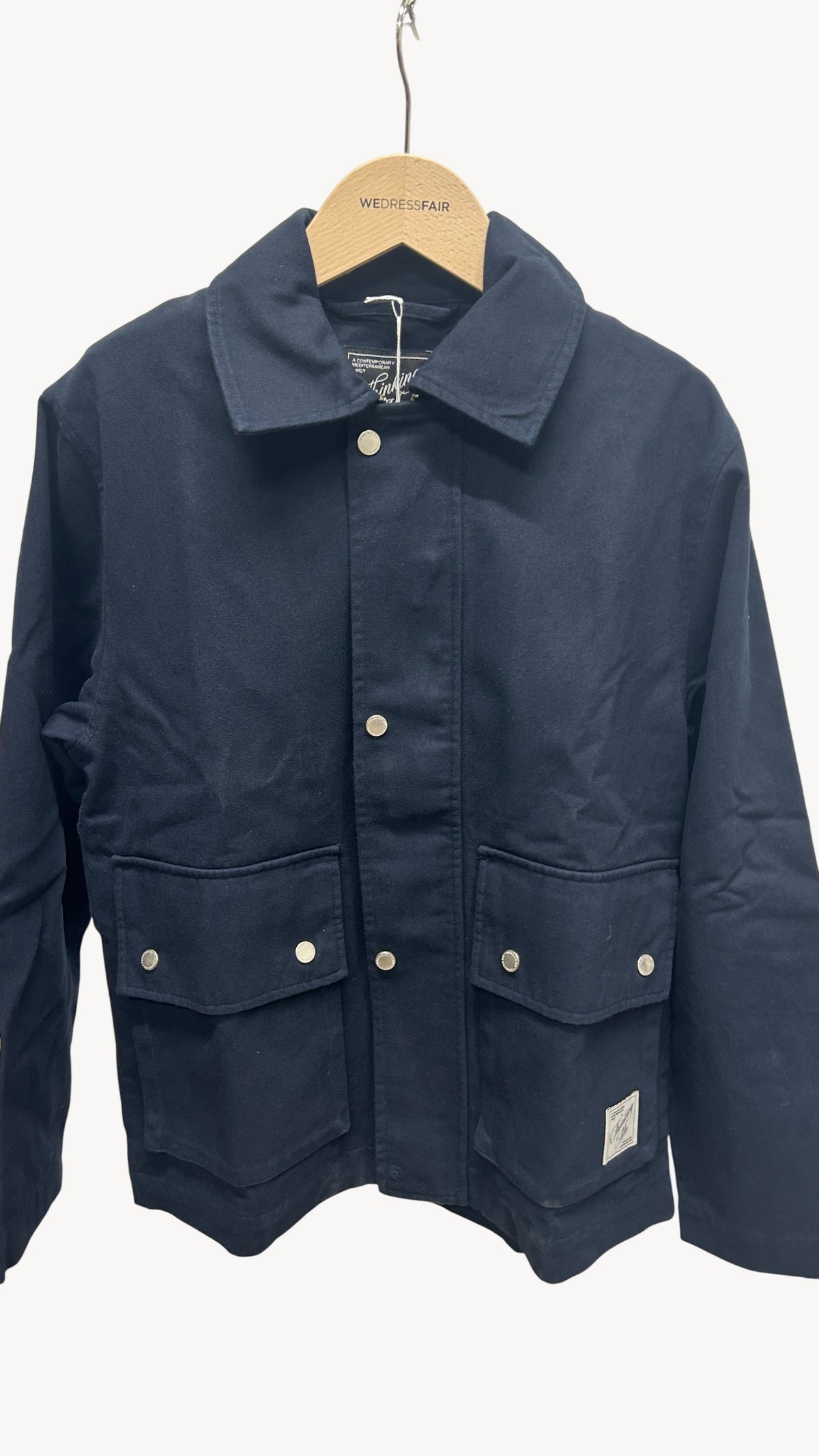navy callum jacket - blue
