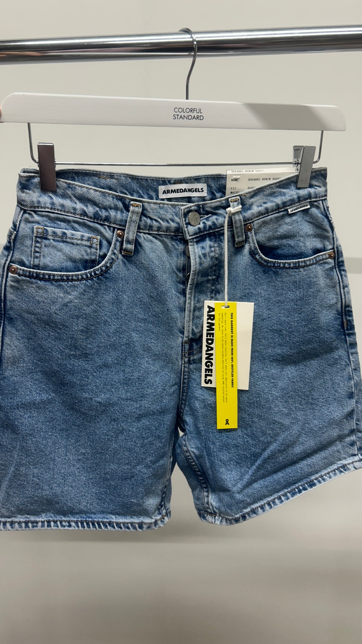 Short en jean en coton recyclé | bleu clair 'sheaari fresh blue'