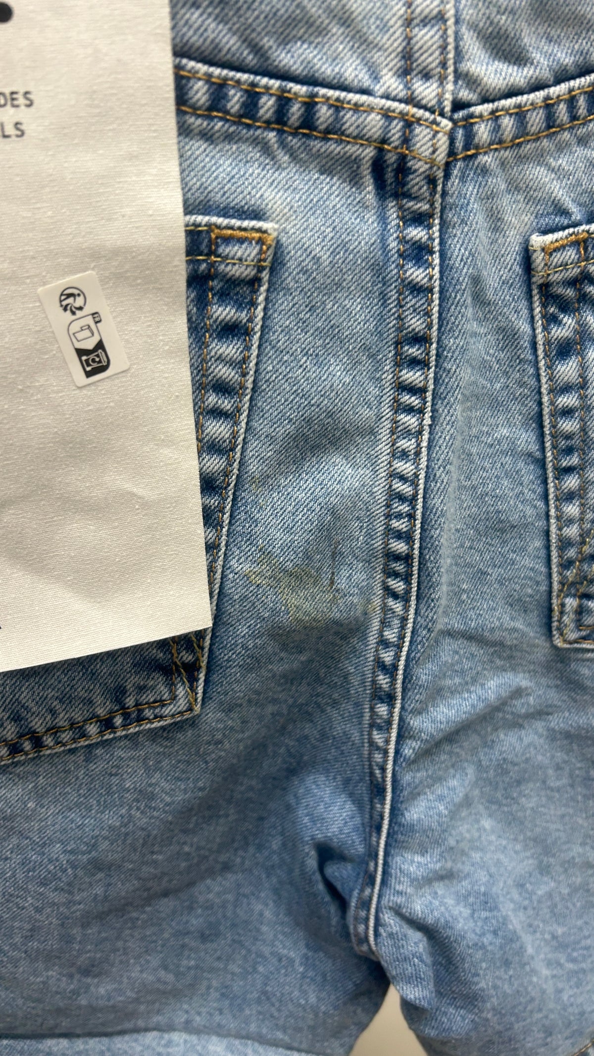Short en jean en coton recyclé | bleu clair 'sheaari fresh blue'