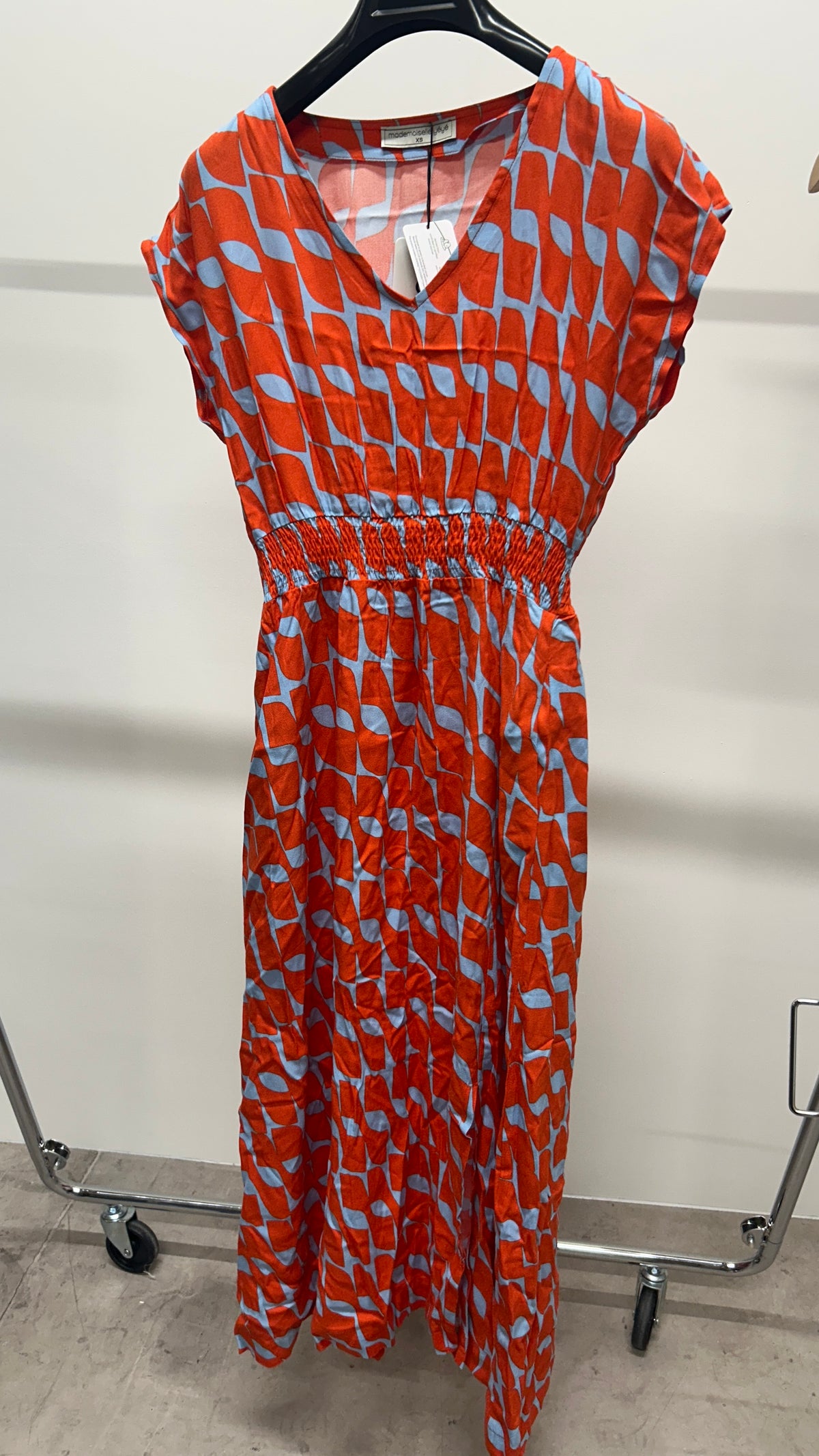 Robe en ecovero | rouge 'Sun is up dress - red'