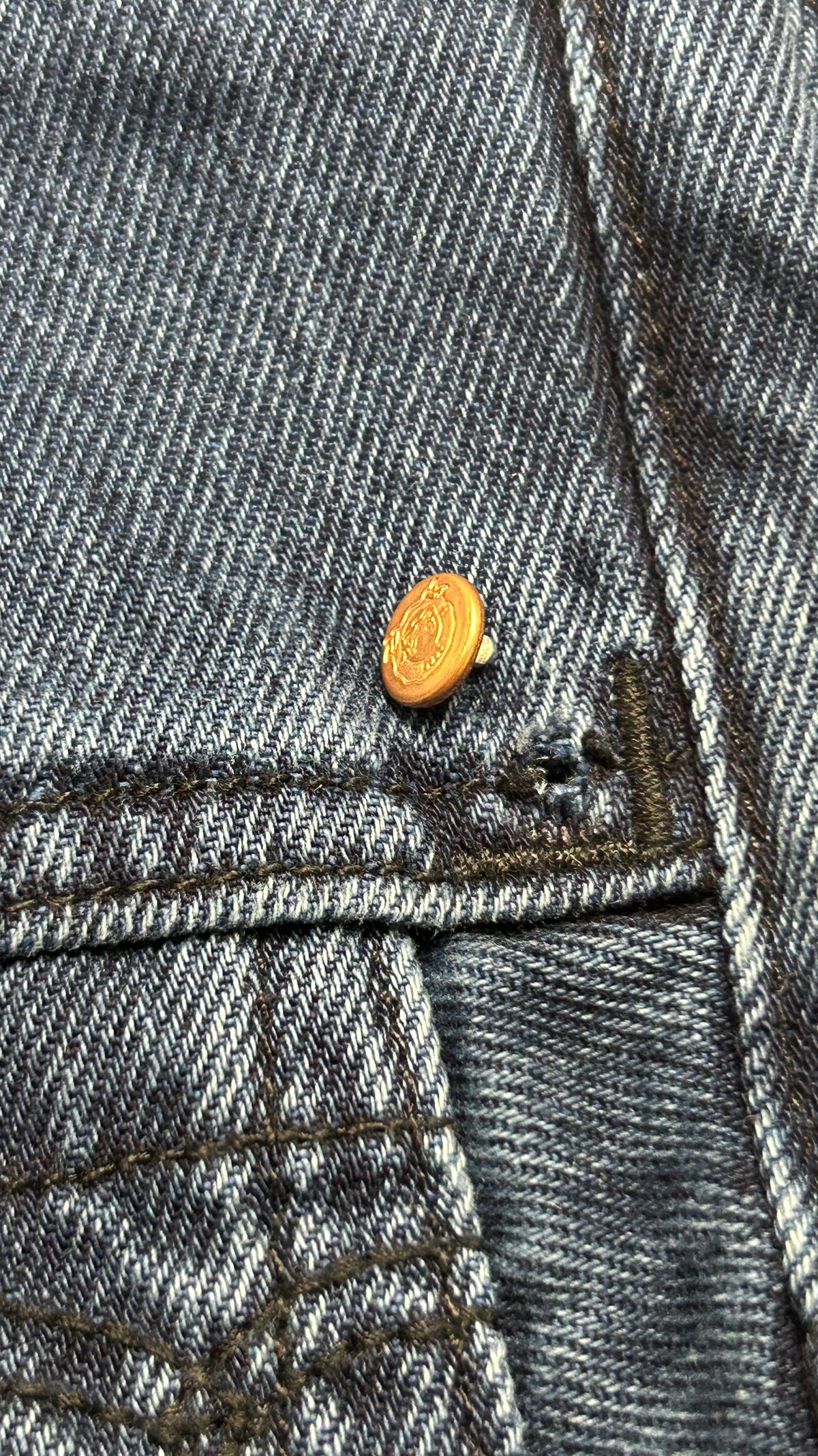Jean évasé en coton bio | bleu 'jane - alex dark worn'