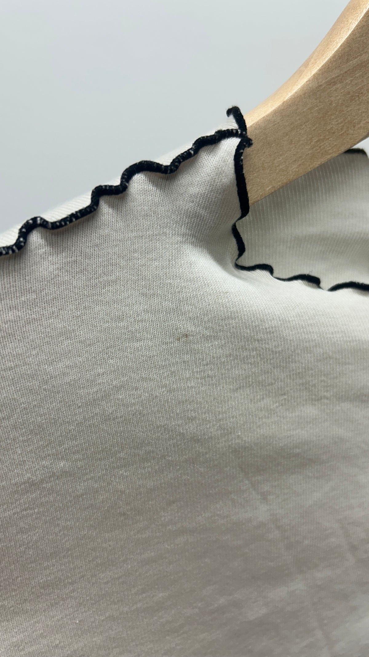pin-tucked longsleeve organic cotton - nature white