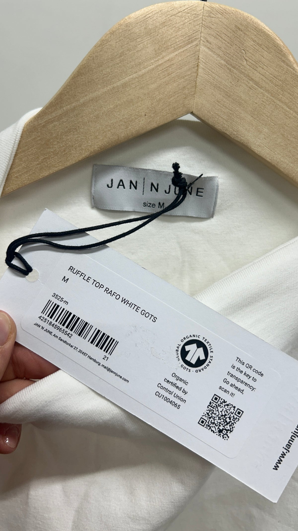 Top sans manches en coton bio | blanc 'rafo white'