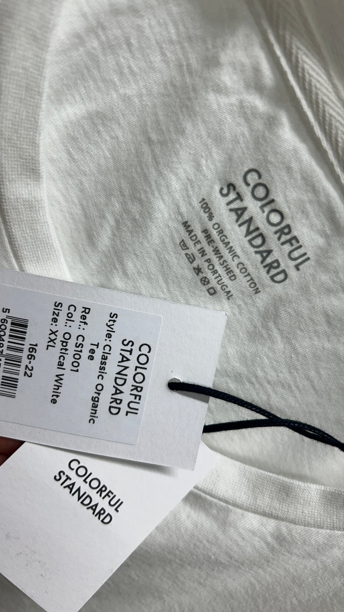 T-shirt en coton bio | blanc 'optical white'