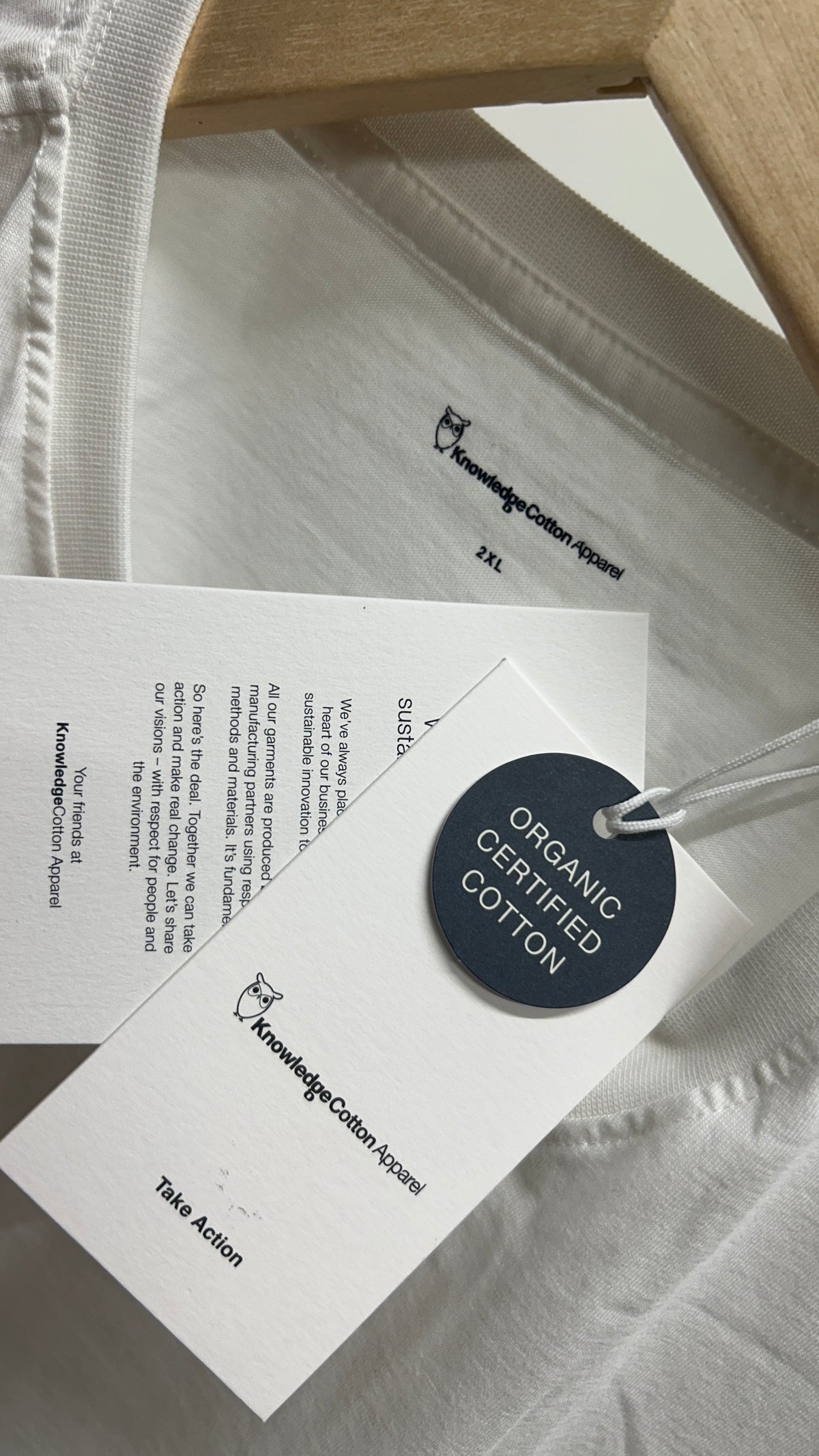 T-shirt en coton bio | blanc 'basic tee bright white'