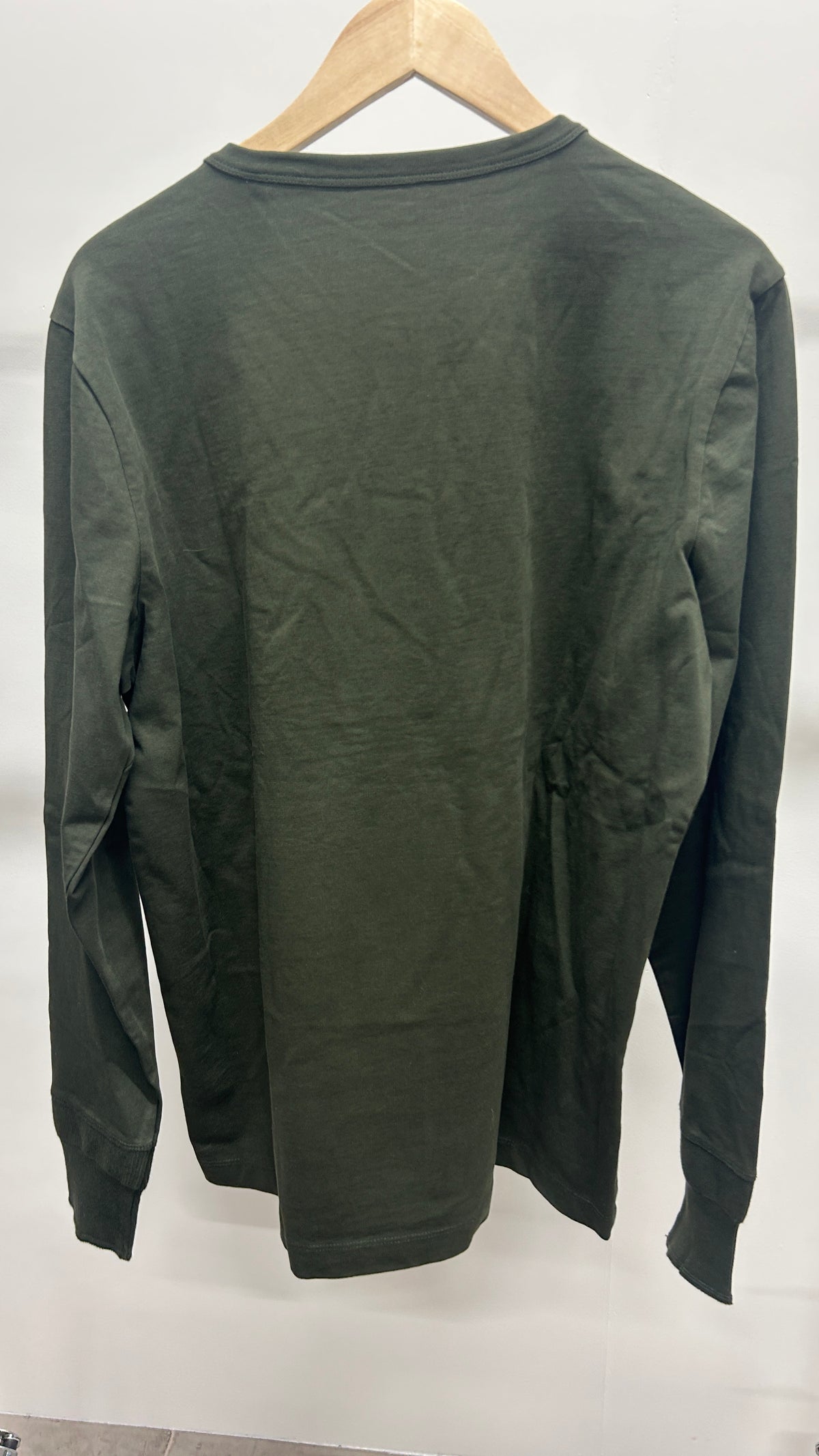 T-shirt manches longues en coton bio | kaki 'bo long sleeve henley forrest night'