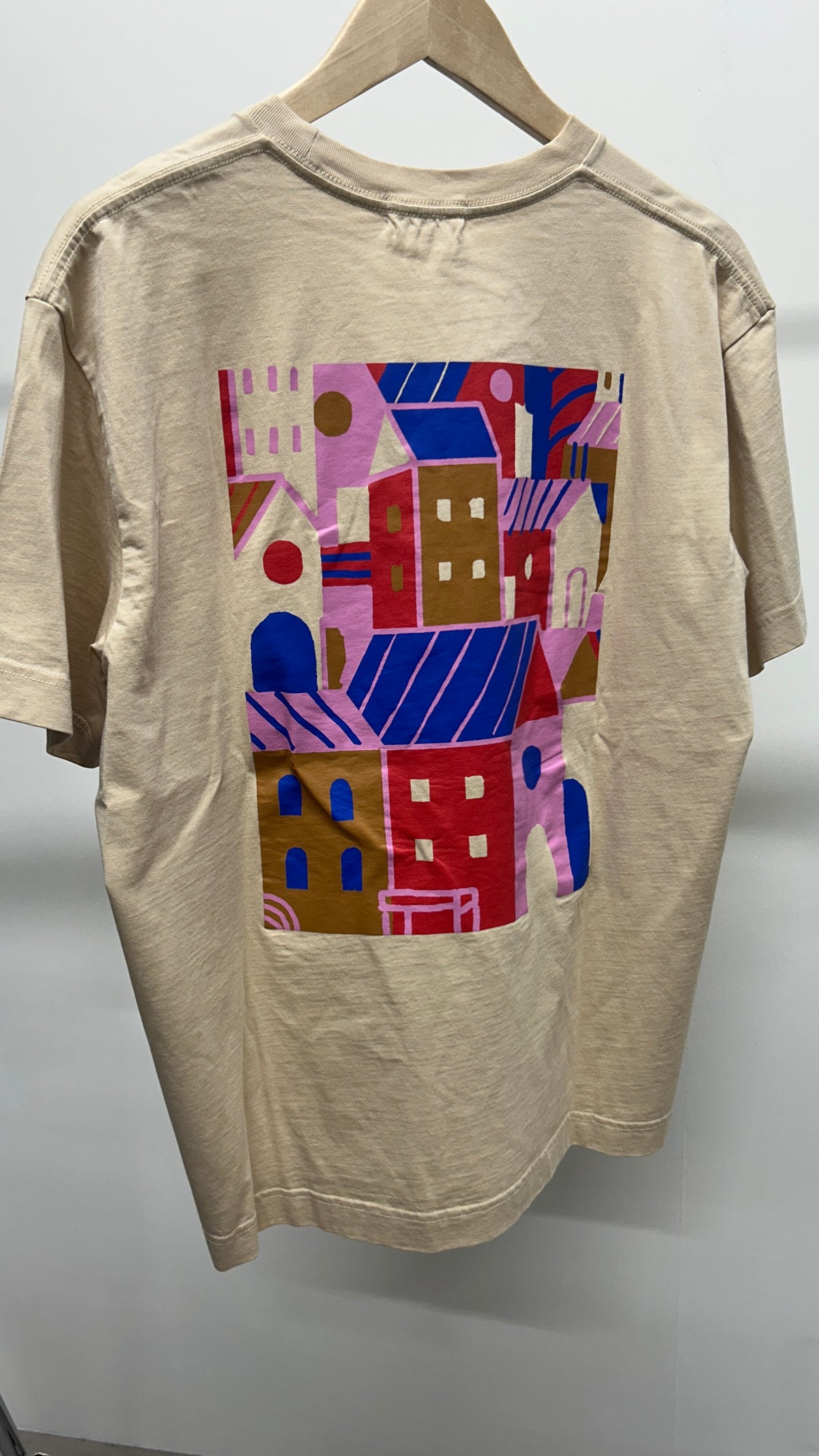 t-shirt city creme - creme