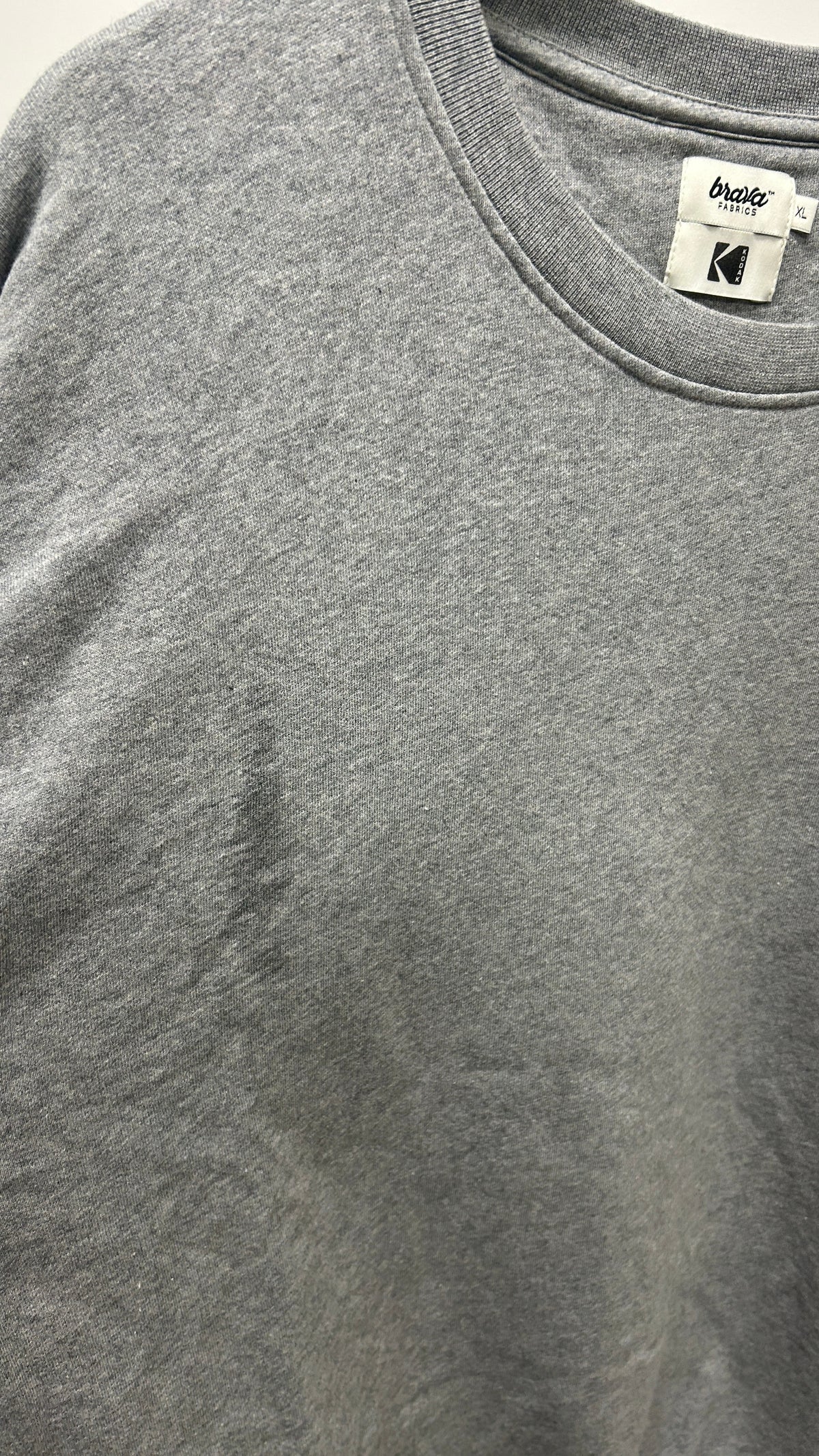 Sweat en coton bio | gris motif Kodak 'kodak color oversize sweatshirt grey melange'