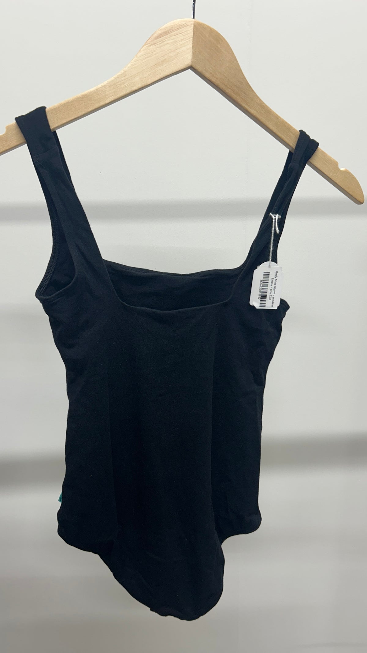 Body en coton bio | Noir 'emma noir ebène'