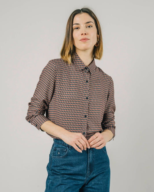 Blouse à motifs en ecovero - all over penguin regular blouse navy