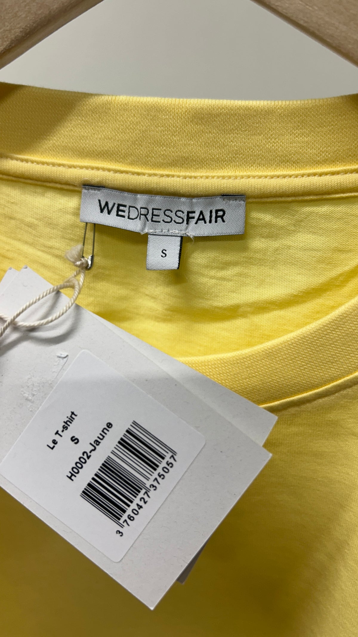 T-shirt en coton bio | jaune | Jaune