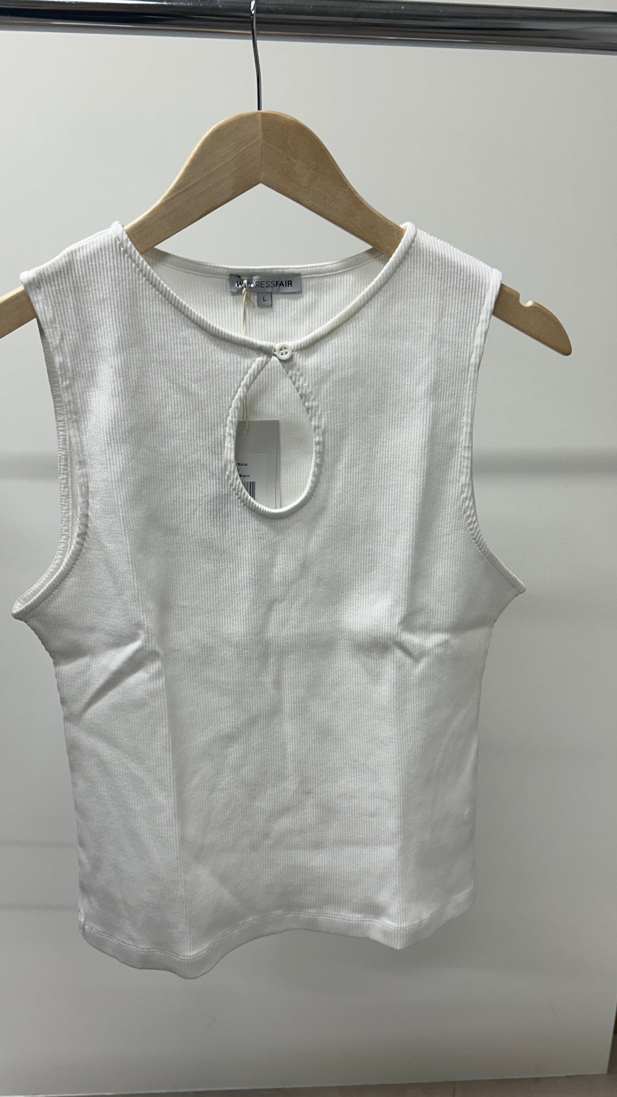 Top goutte en coton bio 'Mahé' | blanc | Blanc