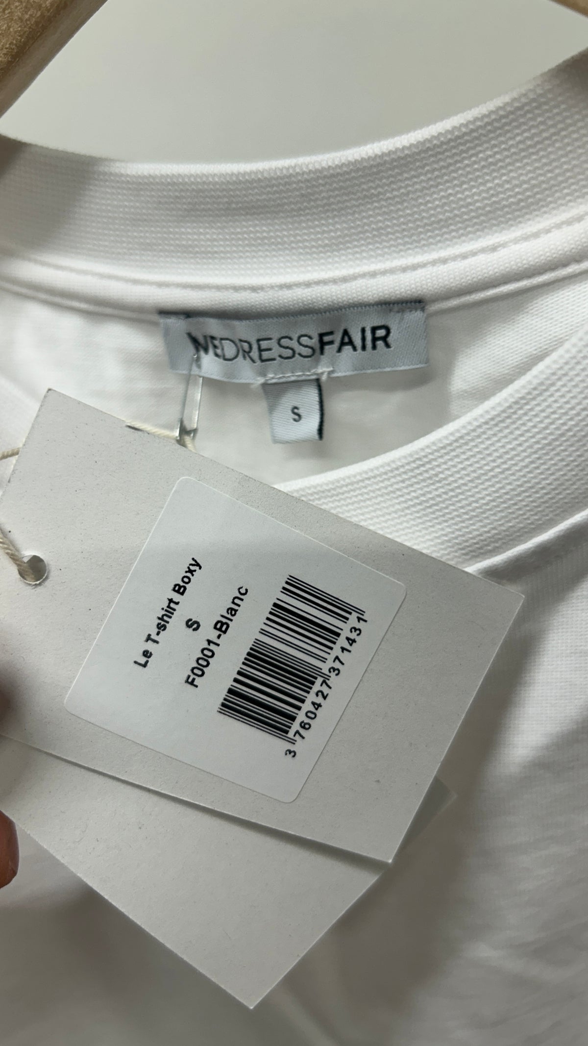 T-shirt boxy en coton bio | blanc