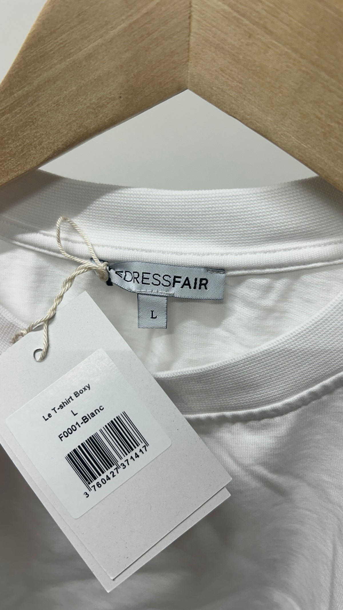 T-shirt boxy en coton bio | blanc