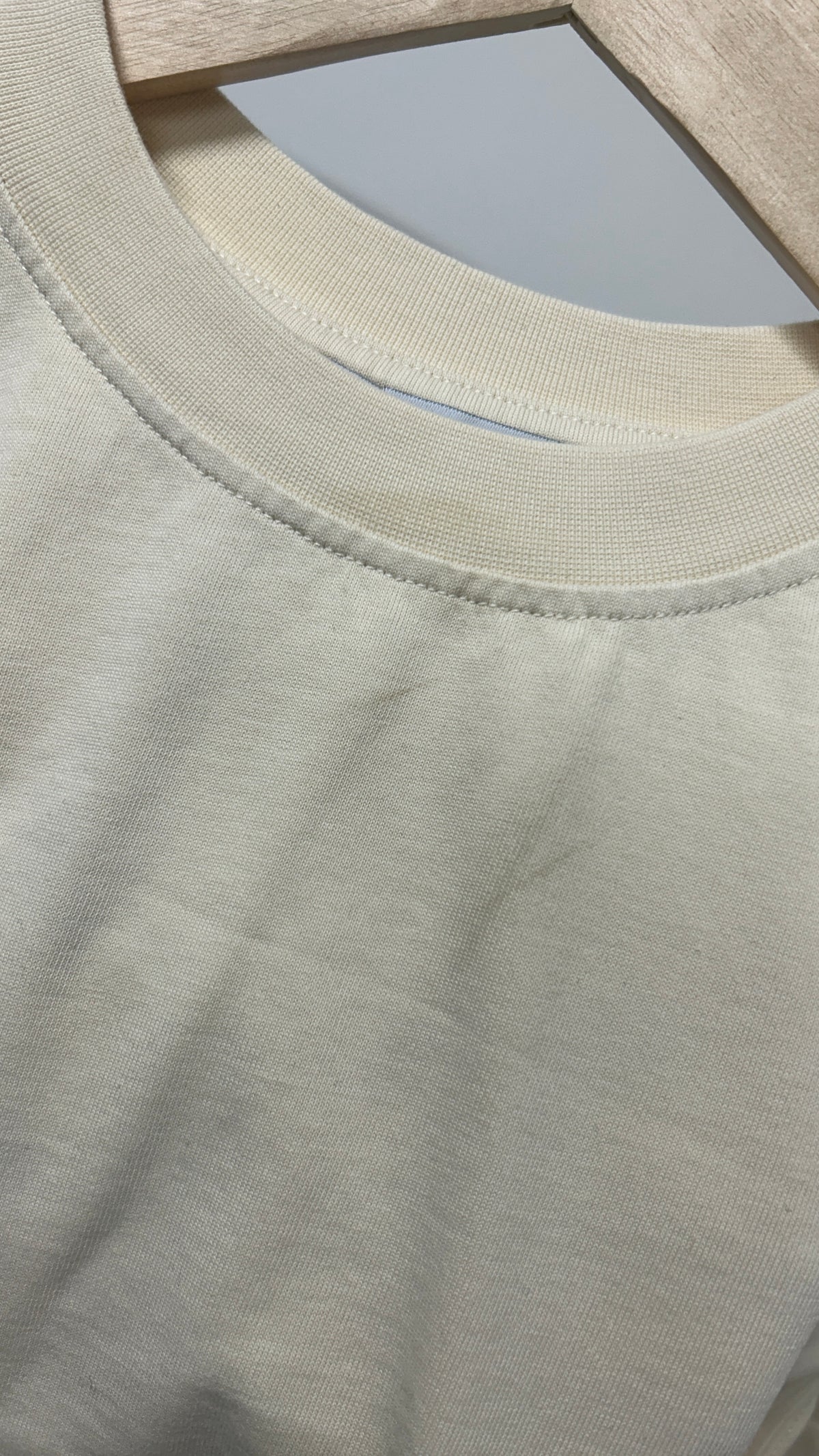T-shirt boxy en coton bio | écru