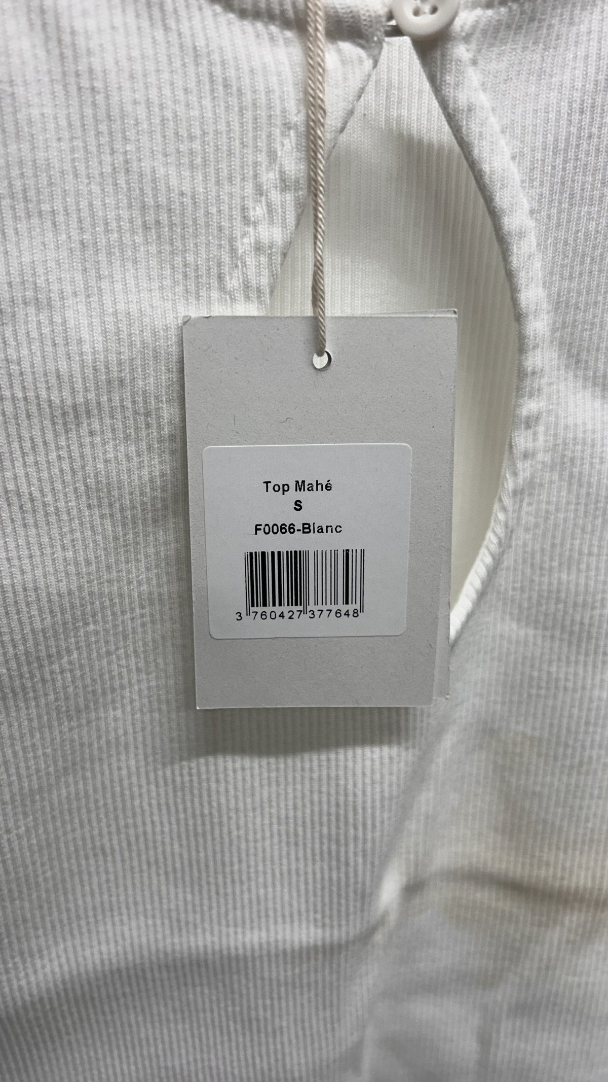 Top goutte en coton bio 'Mahé' | blanc | Blanc